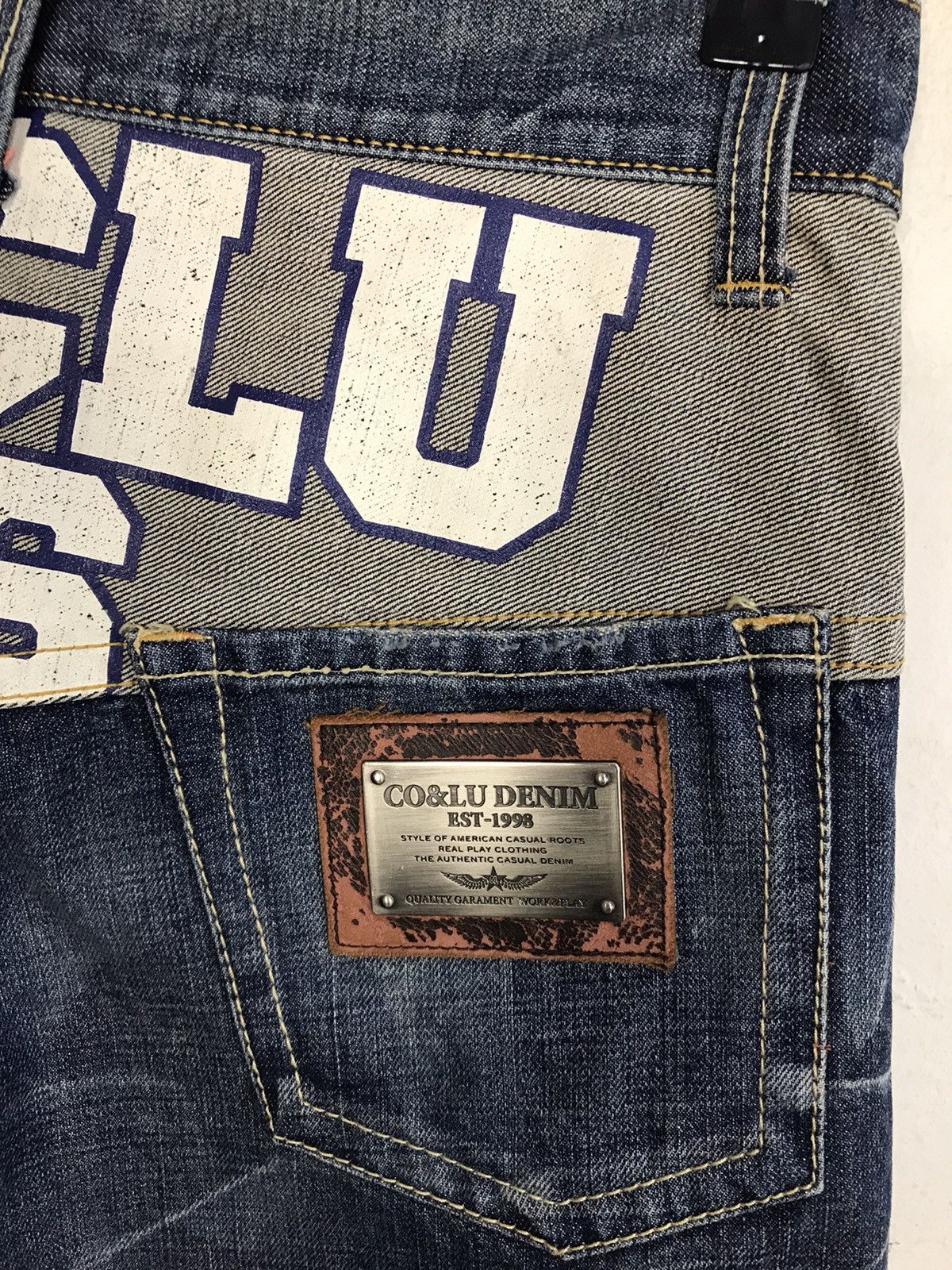 Japanese Brand × Vintage Vintage Co&Lu 56 Denim Est 1998 Fashion Design Size US 30 / EU 46 - 11 Thumbnail