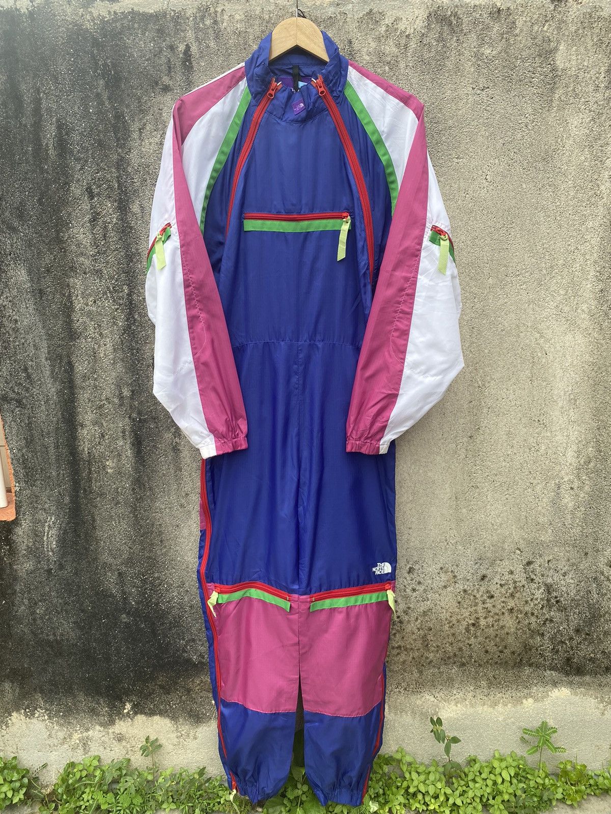 image of Nanamica x The North Face Hovering Anorak Multicolour Label Purple, Men's (Size 34)