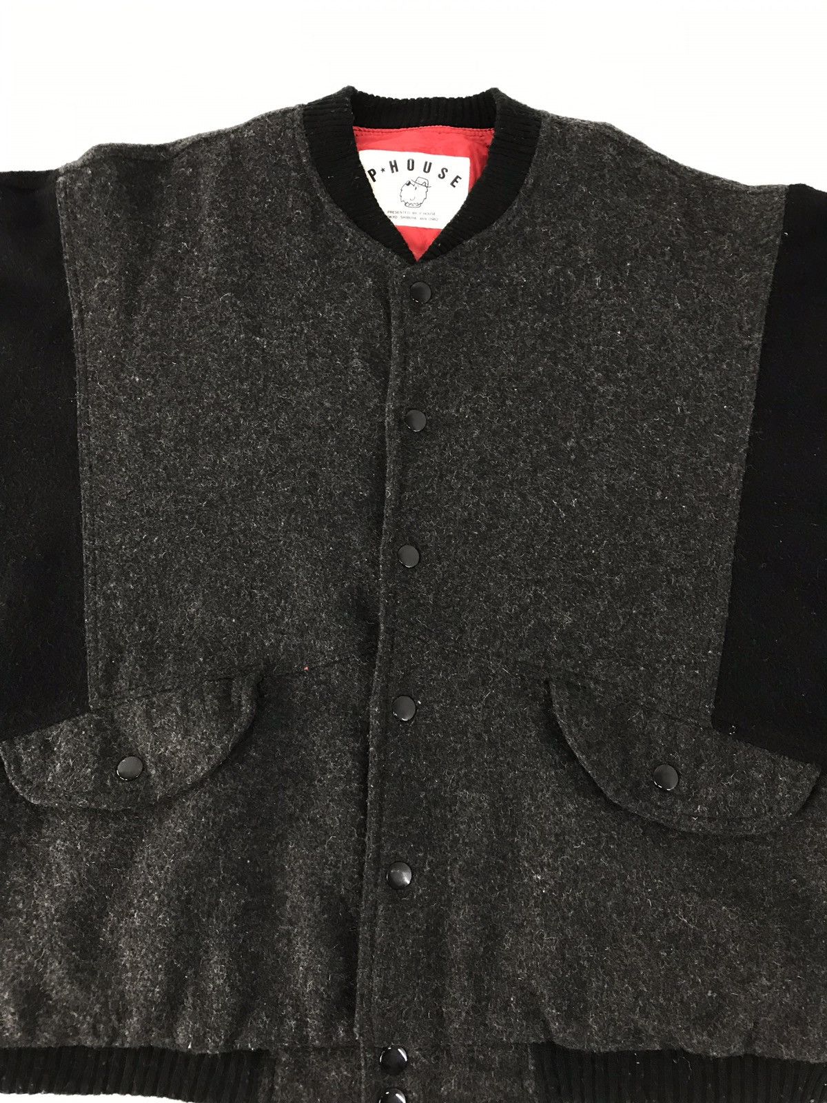 Japanese Brand Vintage P.House Double pocket Varsity Jacket Woll Size US M / EU 48-50 / 2 - 3 Thumbnail