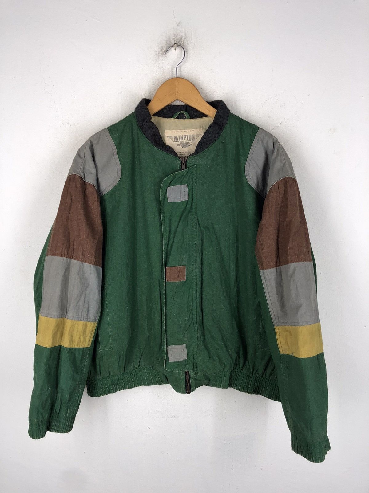 Japanese Brand × Vintage Rare vintage minpton bomber stylish jacket Size US S / EU 44-46 / 1 - 2 Thumbnail