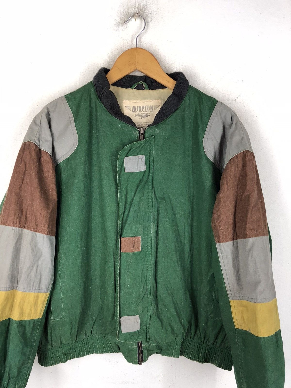 Japanese Brand × Vintage Rare vintage minpton bomber stylish jacket Size US S / EU 44-46 / 1 - 4 Thumbnail