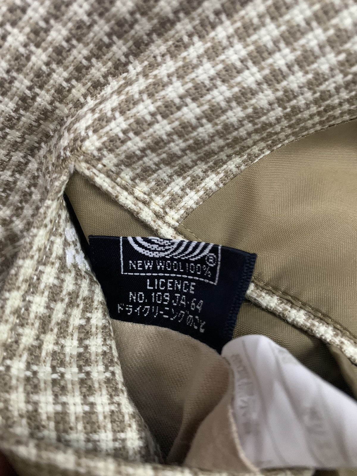Andrew Mackenzie Japanese MACKENZIE Onward Houndstooth Wool Blazer Jacket Size 40R - 22 Thumbnail