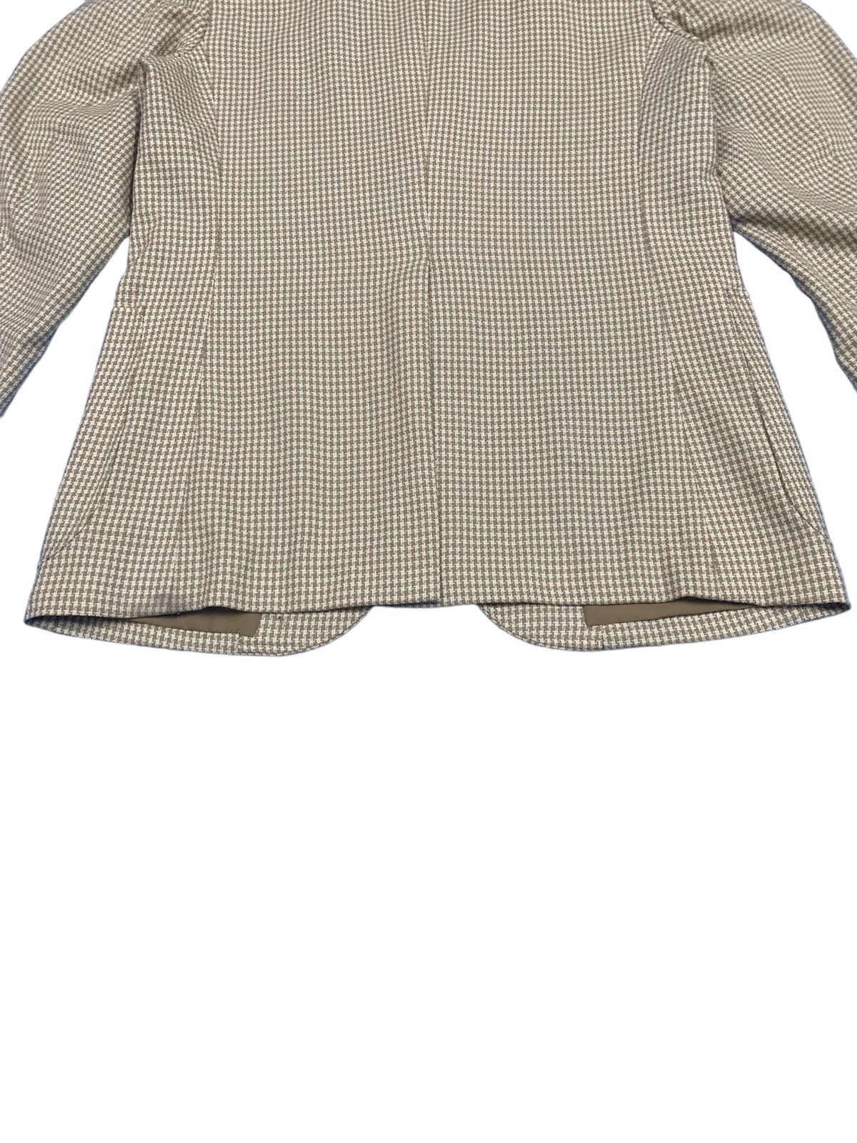 Andrew Mackenzie Japanese MACKENZIE Onward Houndstooth Wool Blazer Jacket Size 40R - 17 Thumbnail