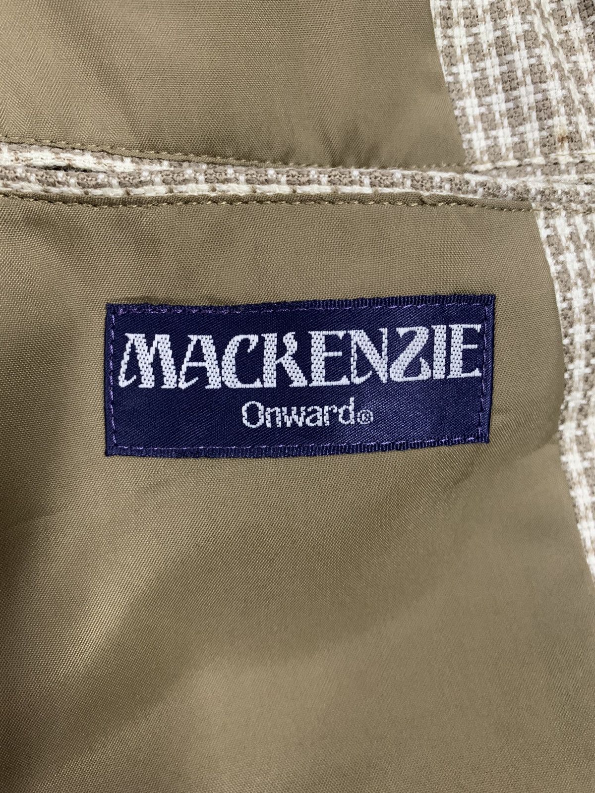 Andrew Mackenzie Japanese MACKENZIE Onward Houndstooth Wool Blazer Jacket Size 40R - 18 Thumbnail