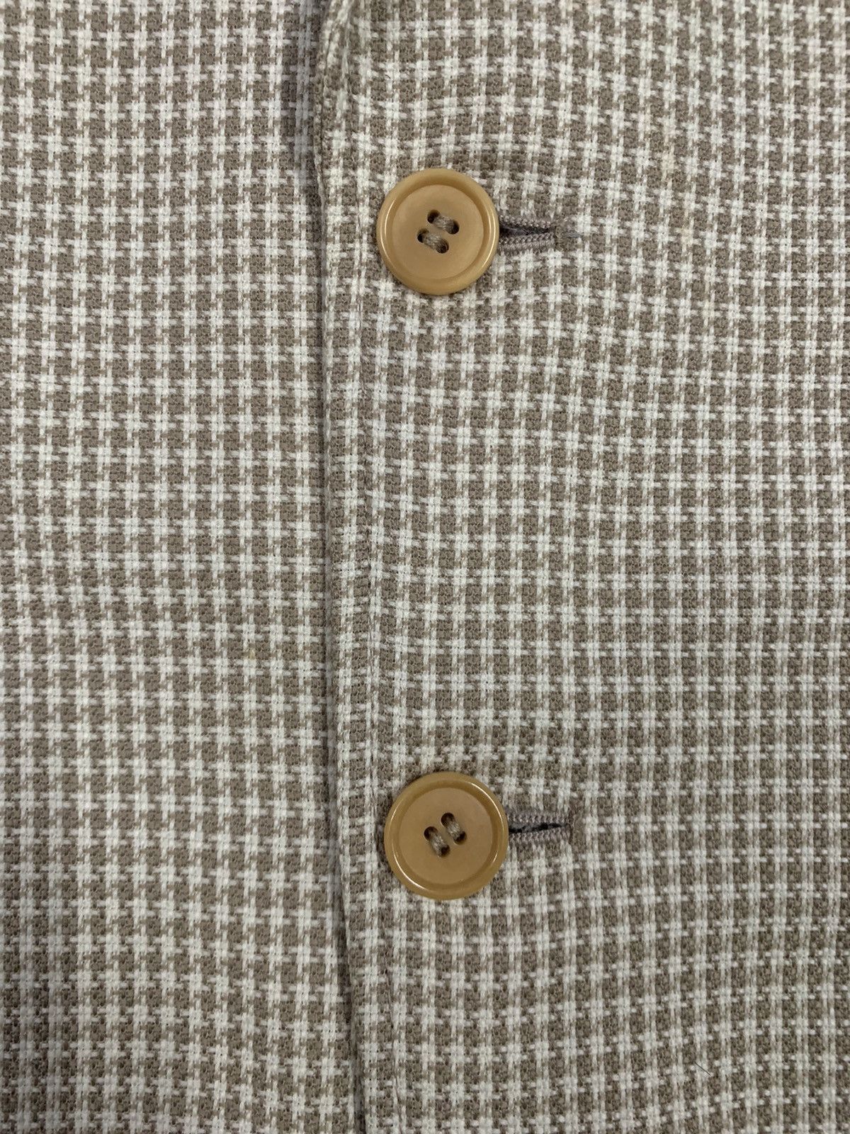 Andrew Mackenzie Japanese MACKENZIE Onward Houndstooth Wool Blazer Jacket Size 40R - 7 Thumbnail