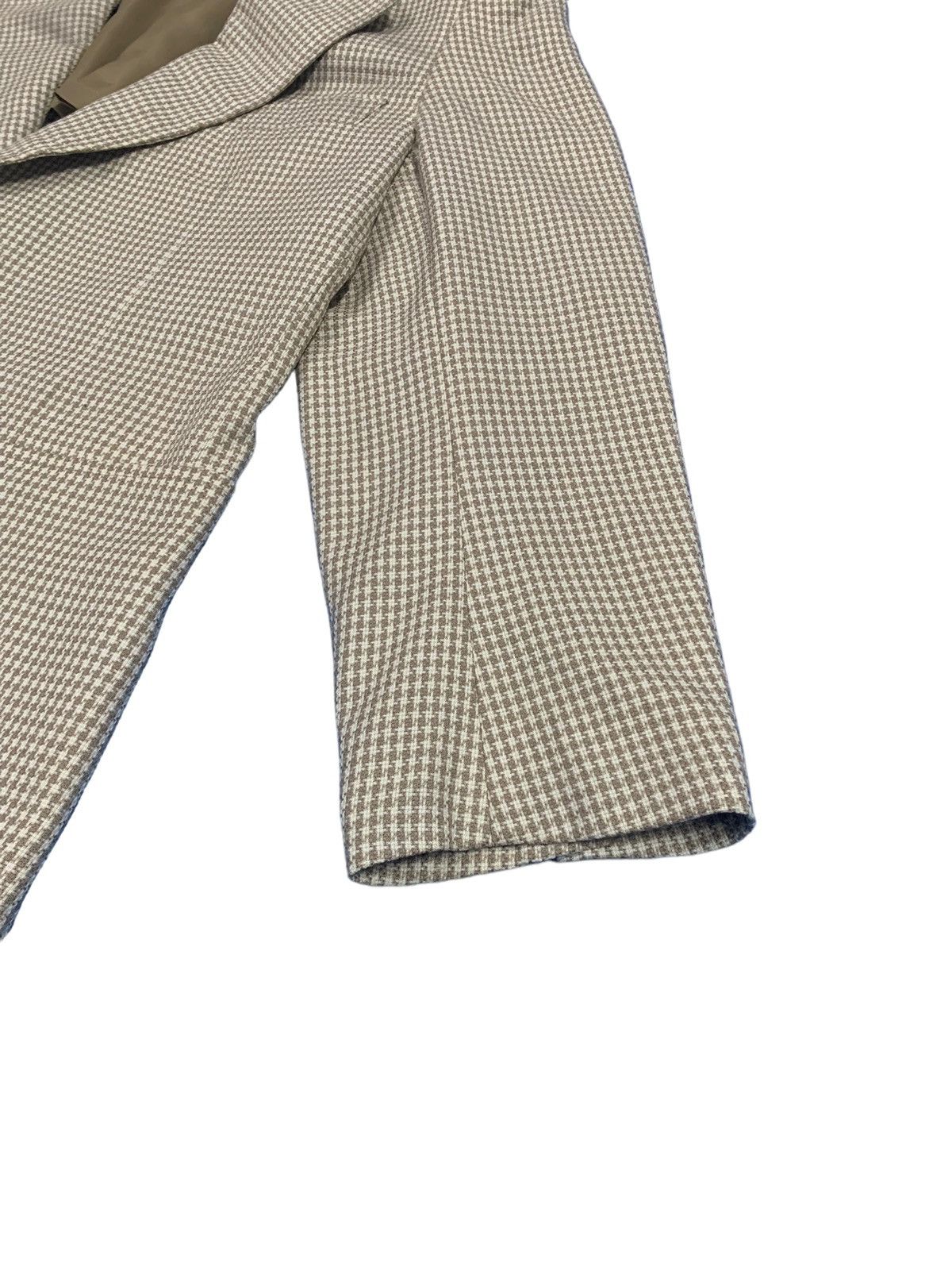 Andrew Mackenzie Japanese MACKENZIE Onward Houndstooth Wool Blazer Jacket Size 40R - 12 Thumbnail