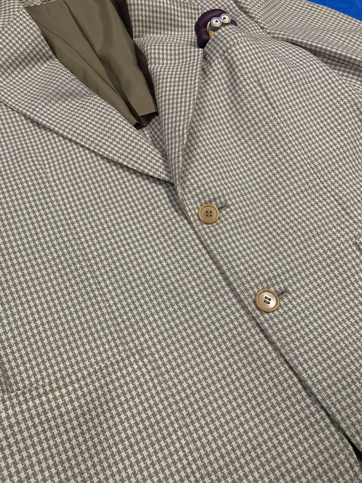 Andrew Mackenzie Japanese MACKENZIE Onward Houndstooth Wool Blazer Jacket Size 40R - 8 Thumbnail