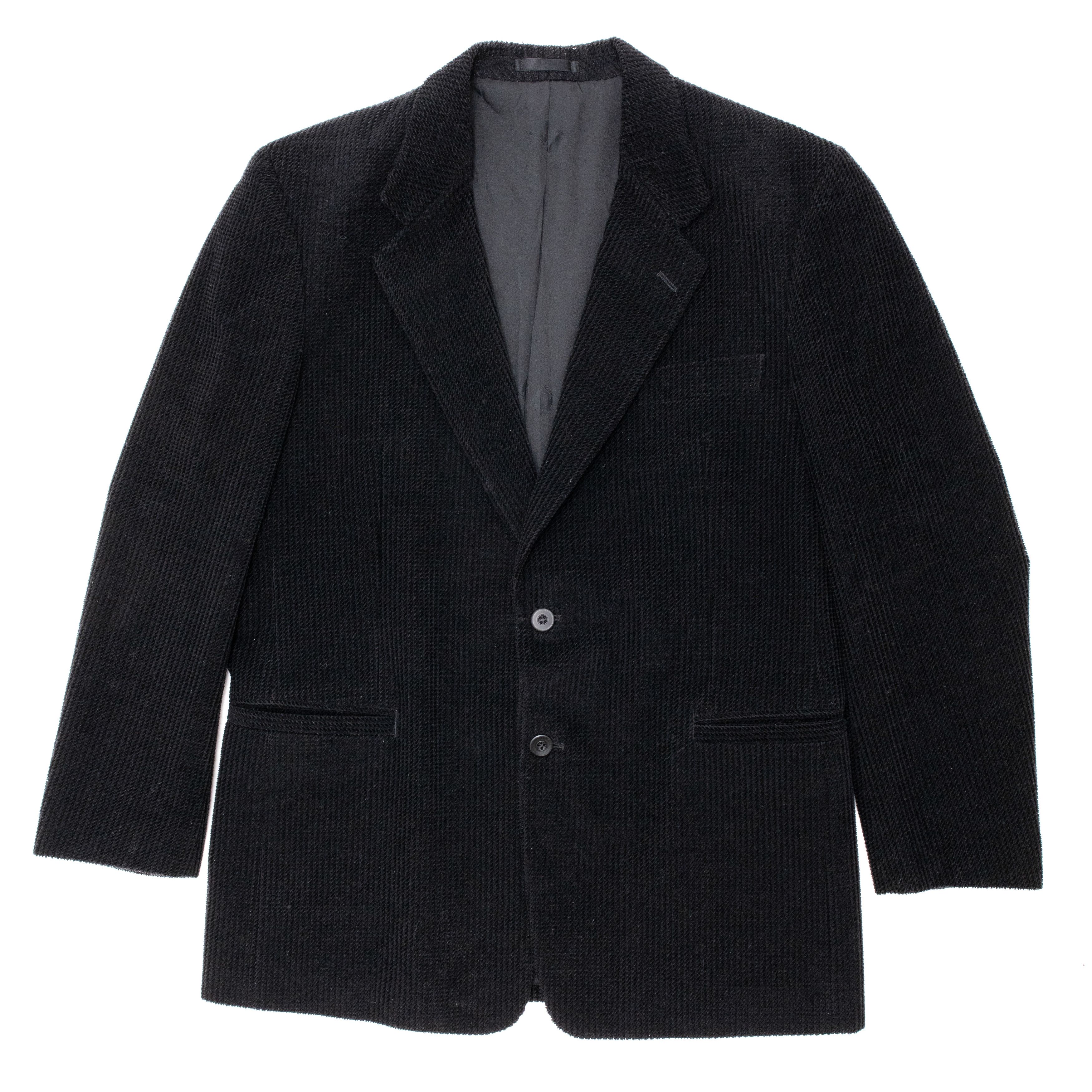 image of Kansai Yamamoto Kansai Man Yamamoto Vintage Blanket Fabric Blazer in Black, Men's (Size Large)