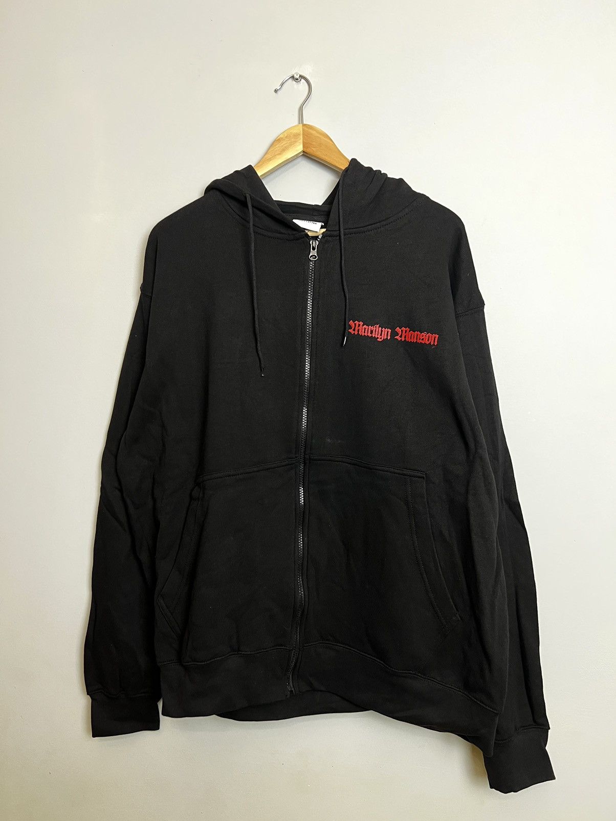 Band Tees 90s Vintage Marilyn Manson Rock Metal Band Tour Hoodie Rare Size US XL / EU 56 / 4 - 2 Thumbnail