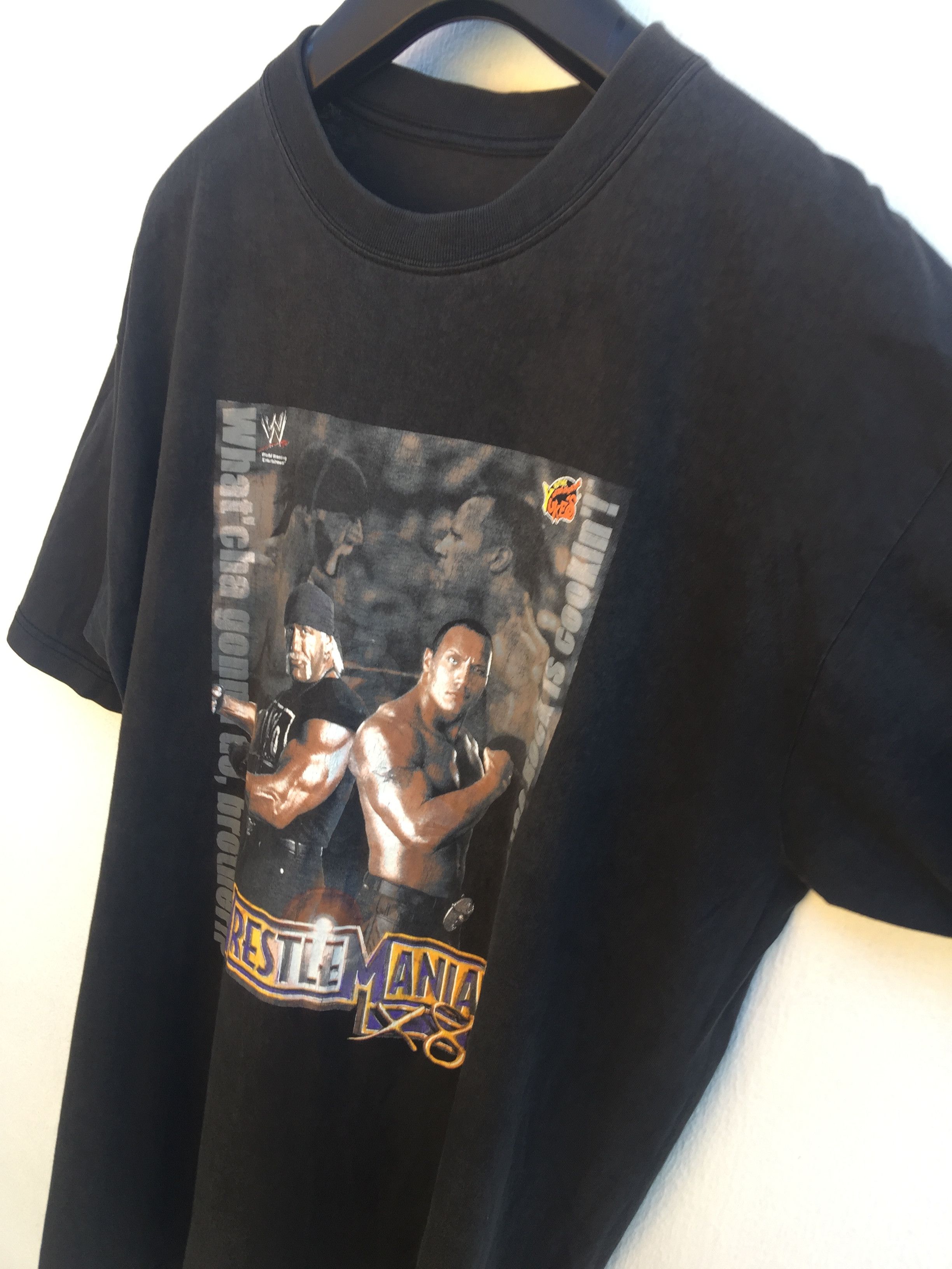 Japanese Brand × Vintage WWF WrestleMania X8 The Rock vs Hulk Hogan Tee Size US L / EU 52-54 / 3 - 5 Thumbnail
