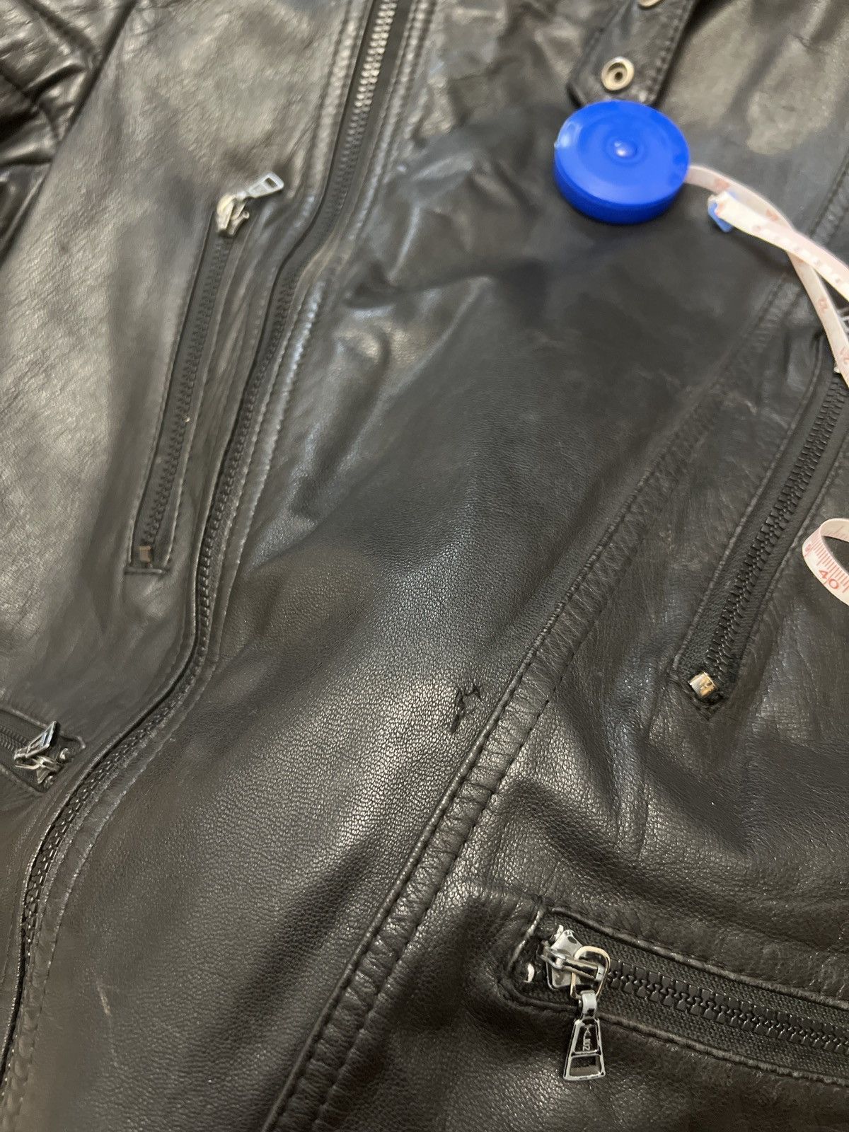 Vintage Vintage Genuine Leather Racing Biker Jacket 54 Hype Rare Size US L / EU 52-54 / 3 - 11 Thumbnail