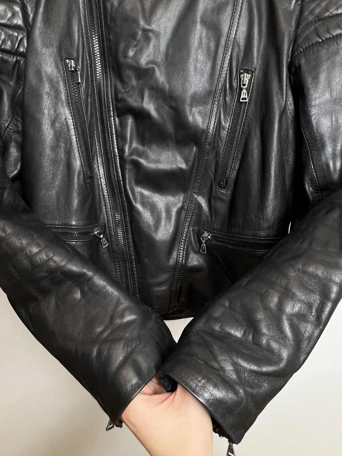 Vintage Vintage Genuine Leather Racing Biker Jacket 54 Hype Rare Size US L / EU 52-54 / 3 - 4 Thumbnail