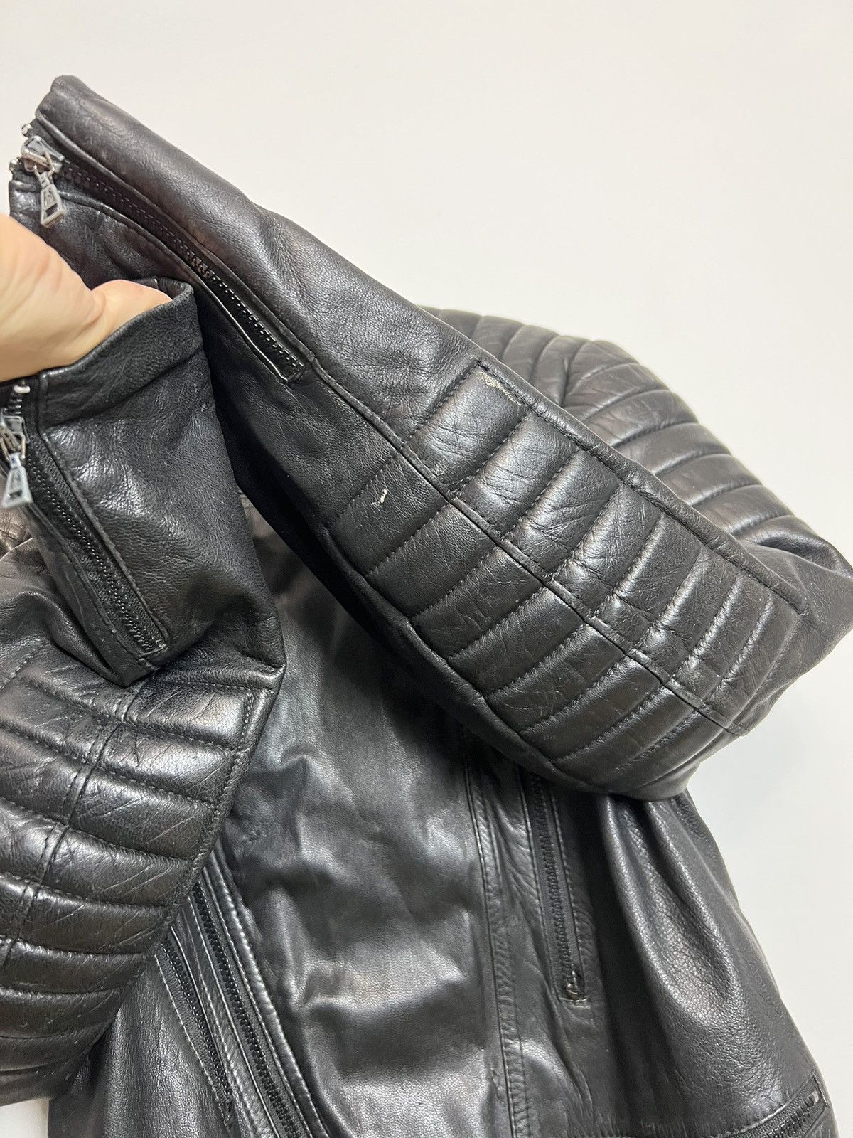 Vintage Vintage Genuine Leather Racing Biker Jacket 54 Hype Rare Size US L / EU 52-54 / 3 - 5 Thumbnail