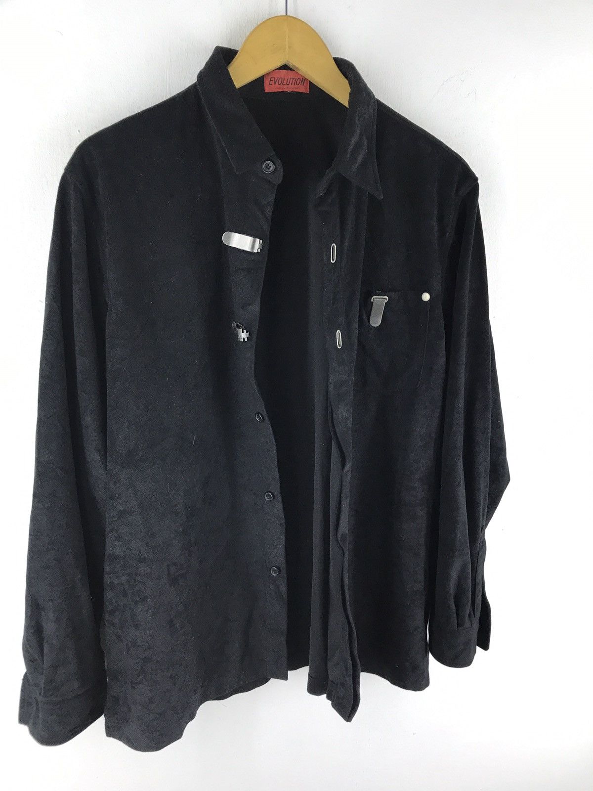 Designer × Japanese Brand EVOLUTION JAPANESE STREET DESIGNER BRAND VELVET SHIRT Size US L / EU 52-54 / 3 - 4 Thumbnail