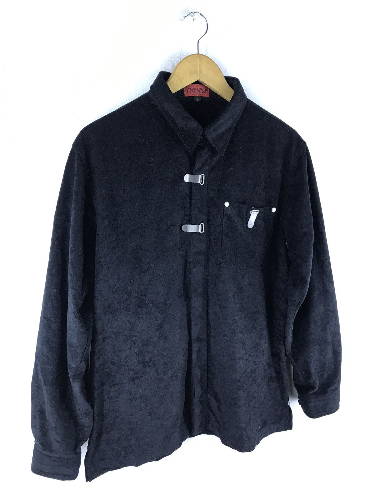 Designer × Japanese Brand EVOLUTION JAPANESE STREET DESIGNER BRAND VELVET SHIRT Size US L / EU 52-54 / 3 - 2 Thumbnail