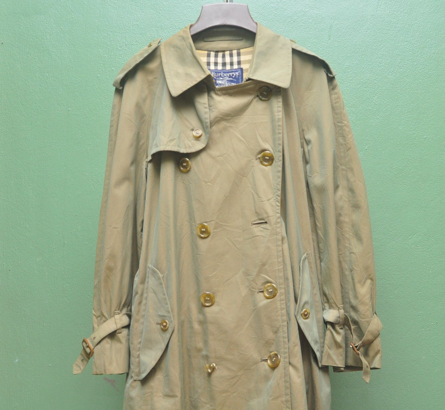 Burberry × Japanese Brand × Vintage Vintage Burberrys Long Coat designer Fashion Style Size US XL / EU 56 / 4 - 2 Thumbnail