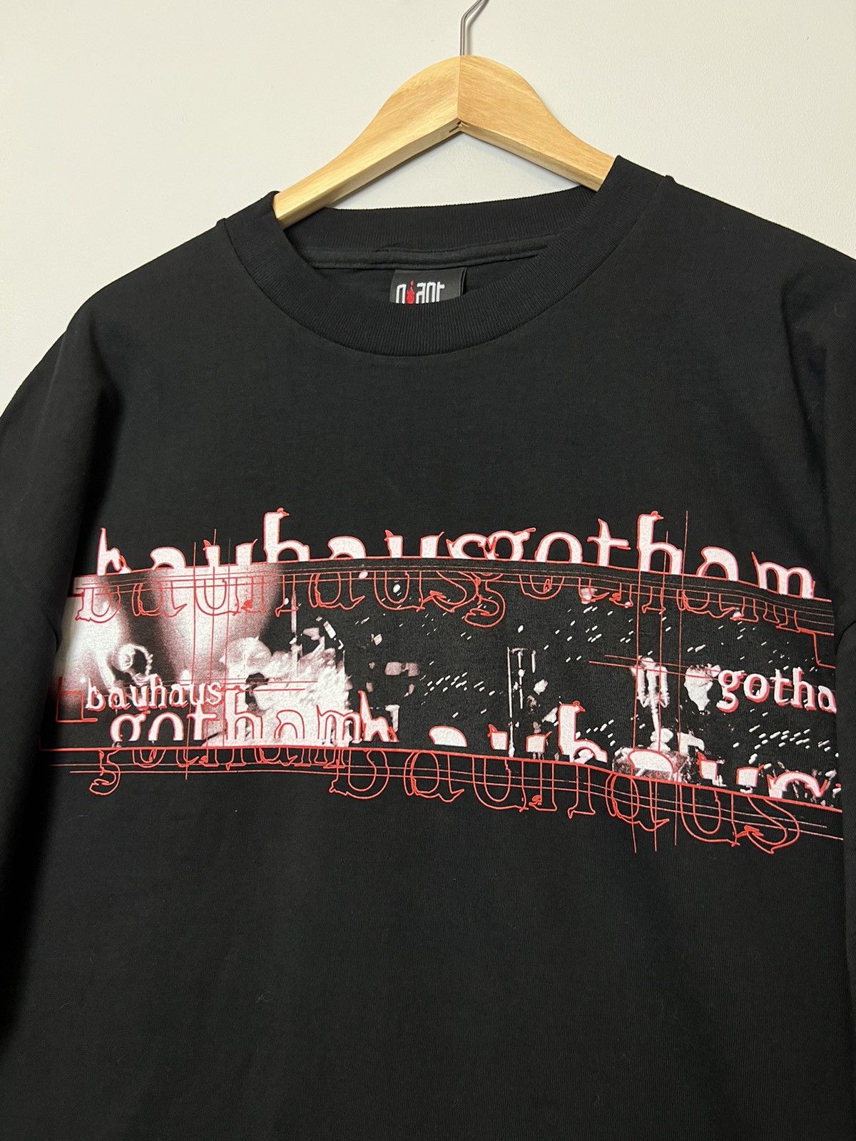 Band Tees Vintage 90s BAUHAUS Peter Murphy Gotham Rock Band T Shirt. Size US XL / EU 56 / 4 - 3 Thumbnail