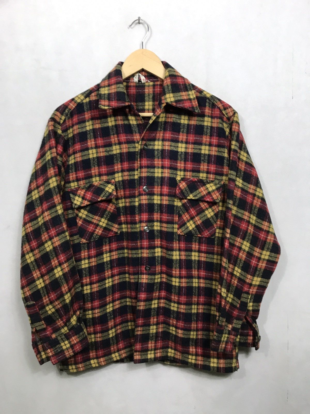 Flannel × Japanese Brand 🔊🔥FINAL DROP🔥Rare vintage sunson best collection tartan Size US M / EU 48-50 / 2 - 1 Thumbnail