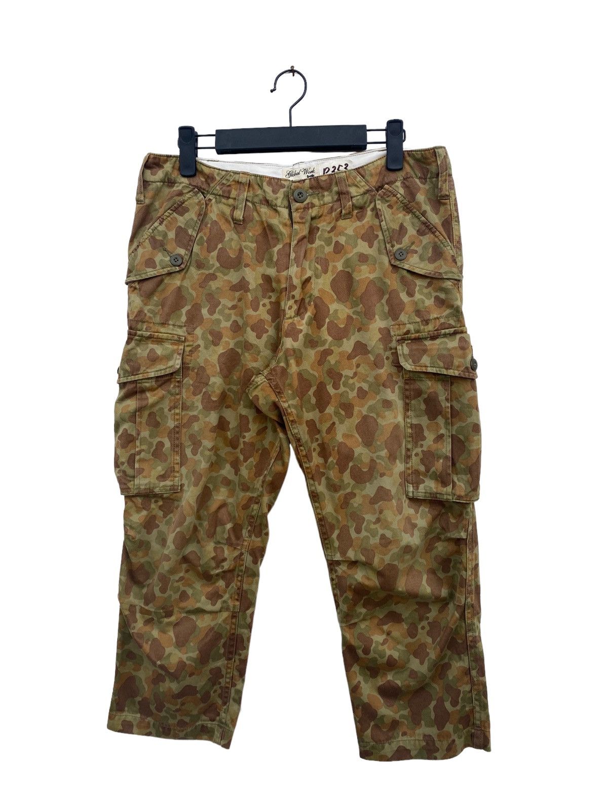 Global Work Global Work Duck Camo Crop Cargo Pant Size US 31 - 2 Thumbnail