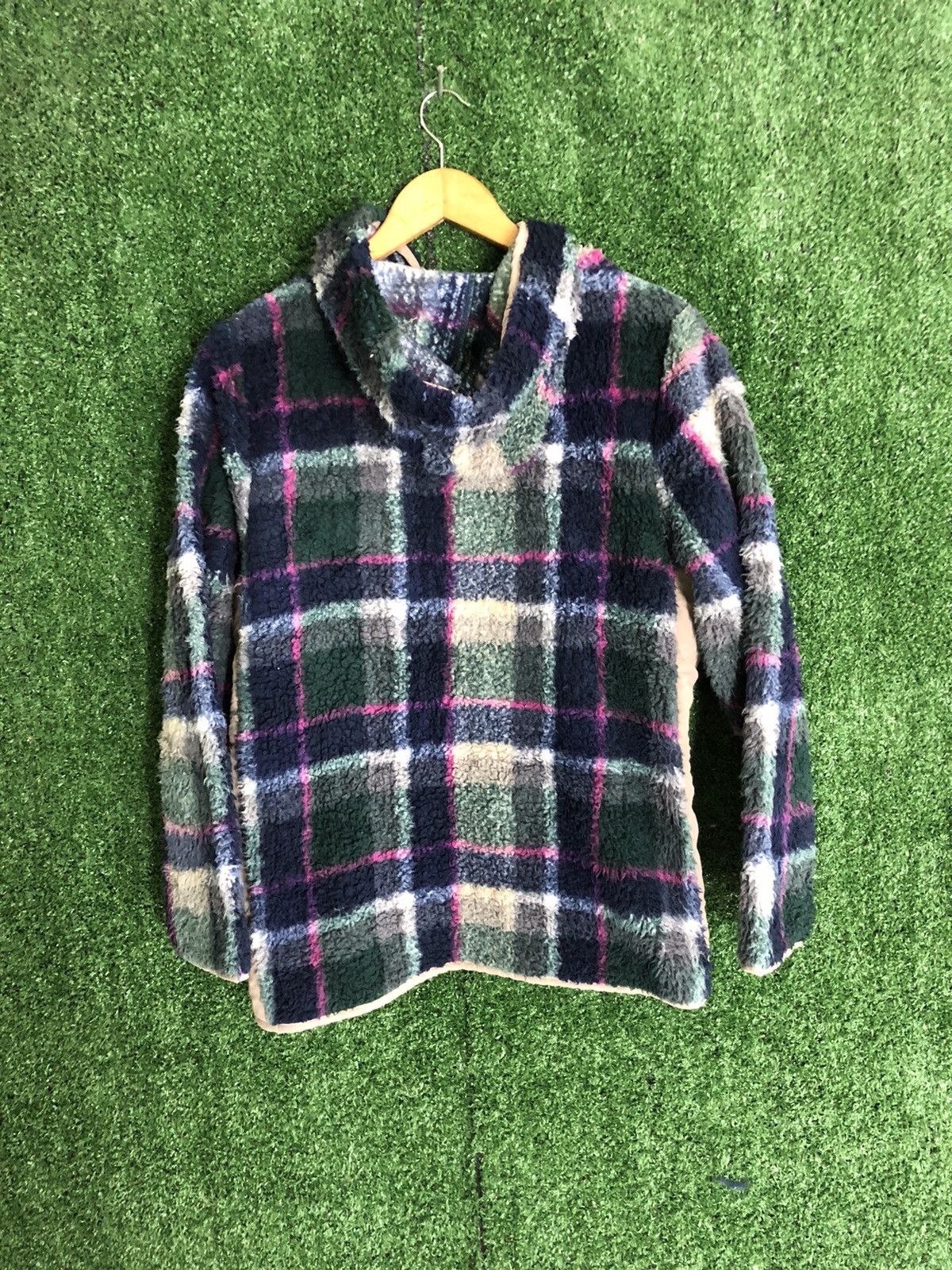 Japanese Brand 🔥SOSPITA FLEECE DAMASK HOODIEY Size US M / EU 48-50 / 2 - 5 Thumbnail