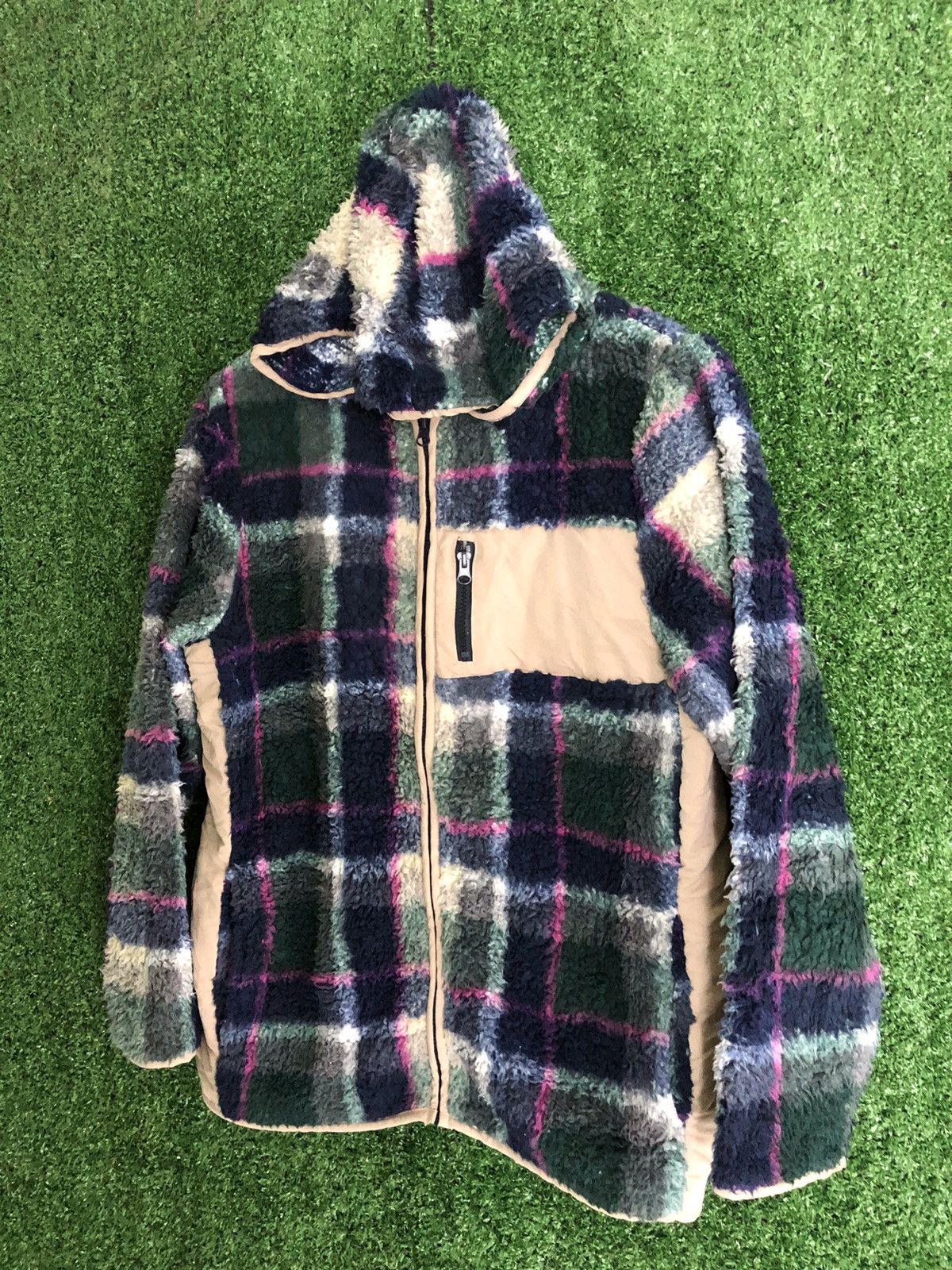 Japanese Brand 🔥SOSPITA FLEECE DAMASK HOODIEY Size US M / EU 48-50 / 2 - 4 Thumbnail