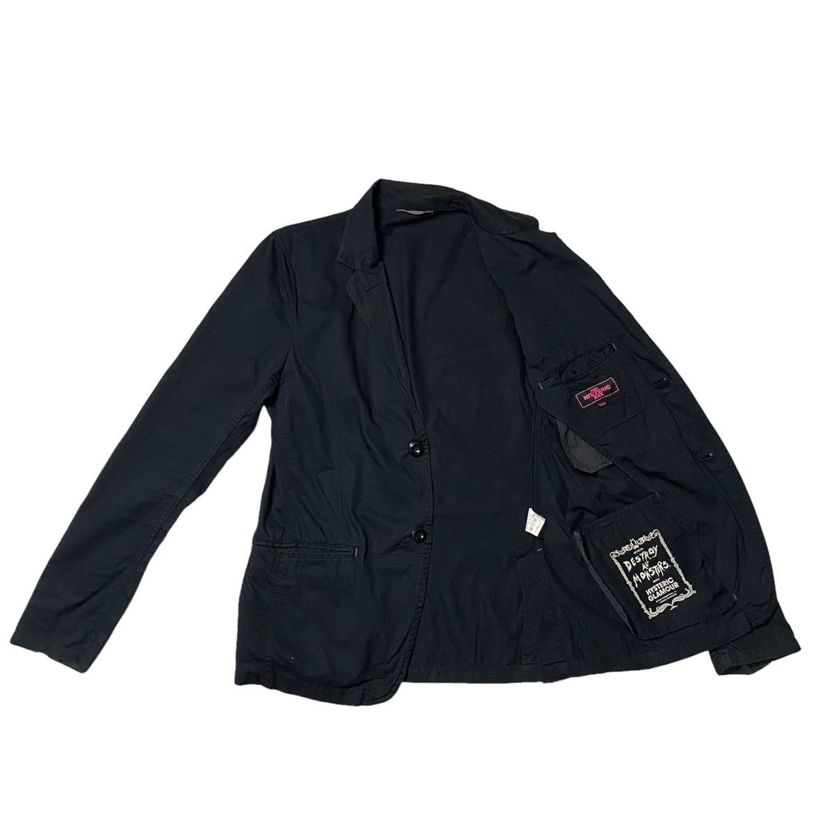 Hysteric Glamour × Japanese Brand hysteric glamour big logo back blazer coat Size 40L - 7 Thumbnail