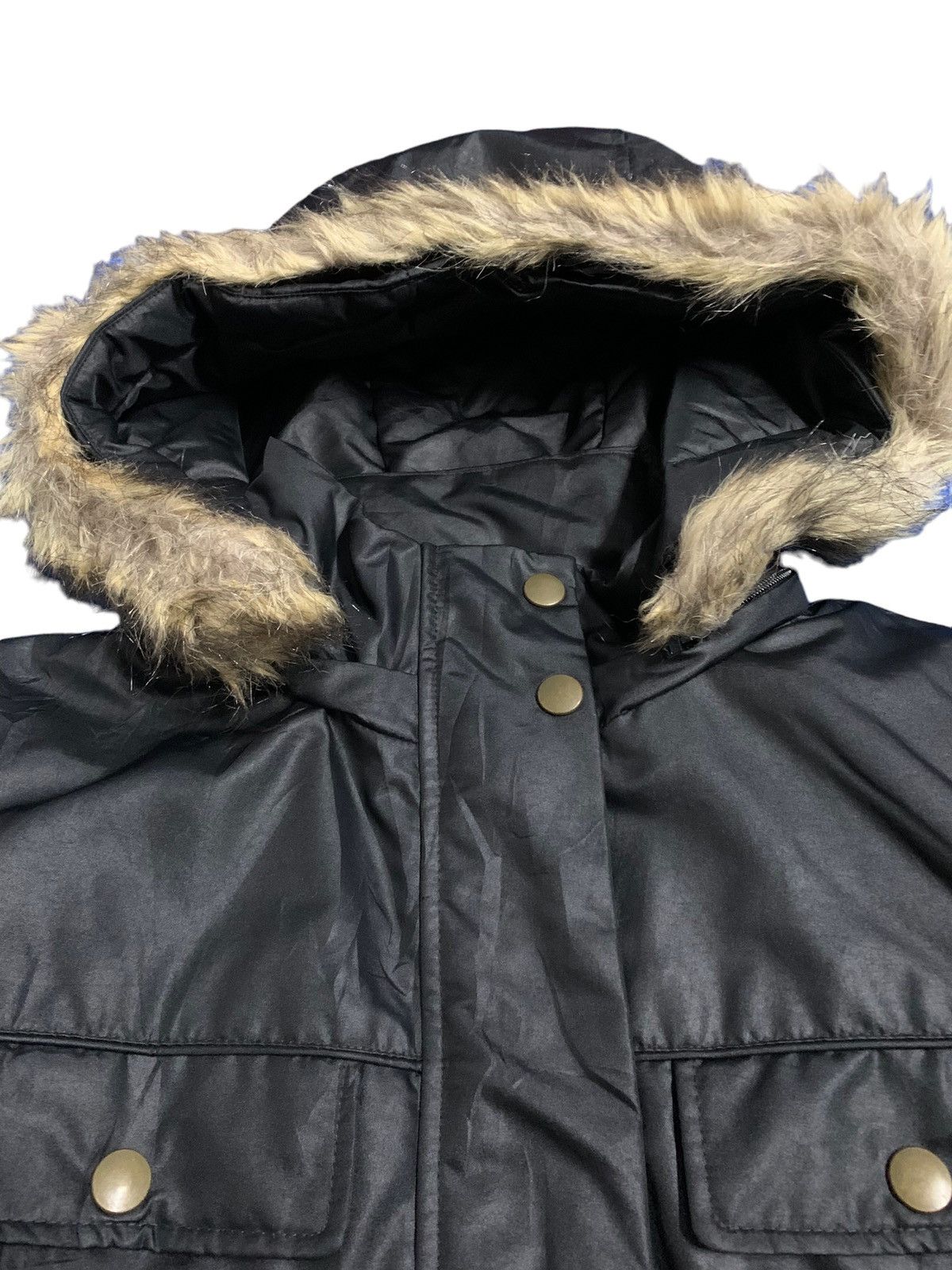 Japanese Brand Vintage Japanese Brand Uniqlo Faux Fur Hooded Rain Coat Size M / US 6-8 / IT 42-44 - 8 Thumbnail