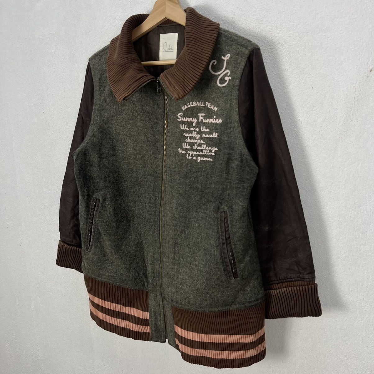 Japanese Brand VINTAGE VARSITY JACKET PRODUCED BY FELISSIMO JAPAN Size US M / EU 48-50 / 2 - 10 Thumbnail