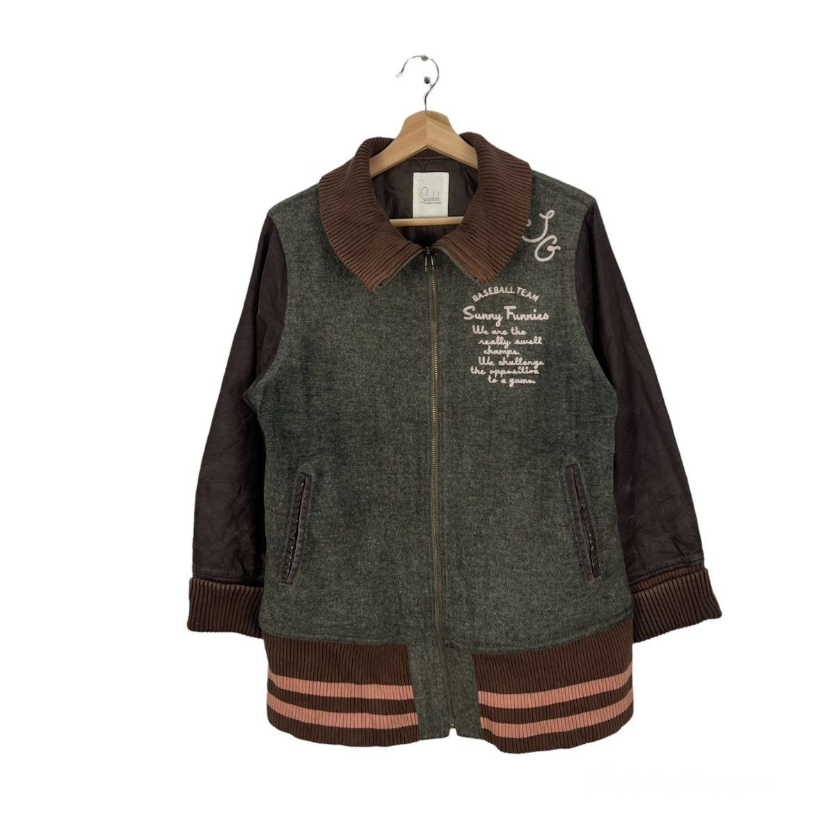 Japanese Brand VINTAGE VARSITY JACKET PRODUCED BY FELISSIMO JAPAN Size US M / EU 48-50 / 2 - 1 Thumbnail