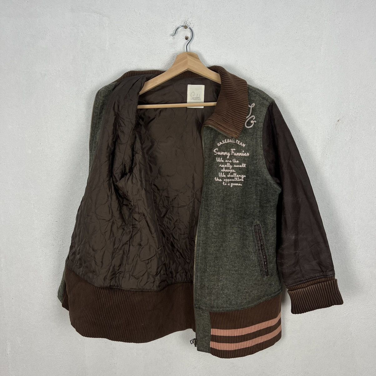 Japanese Brand VINTAGE VARSITY JACKET PRODUCED BY FELISSIMO JAPAN Size US M / EU 48-50 / 2 - 12 Thumbnail