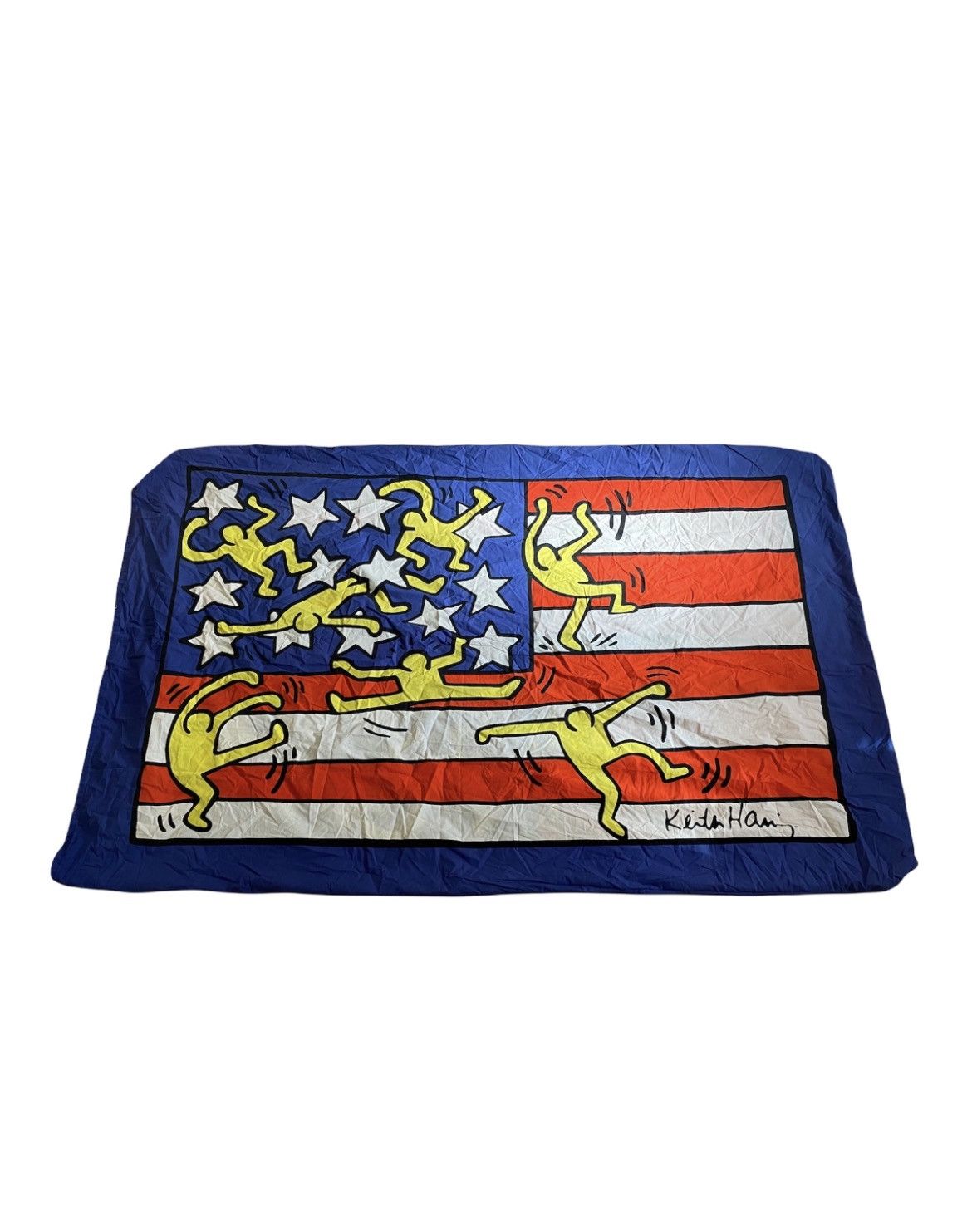 Keith Haring × Playboy × Vintage Vintage 90s Keith Harring x Playboy Art Bed Scheet OG rare Size ONE SIZE - 1 Thumbnail