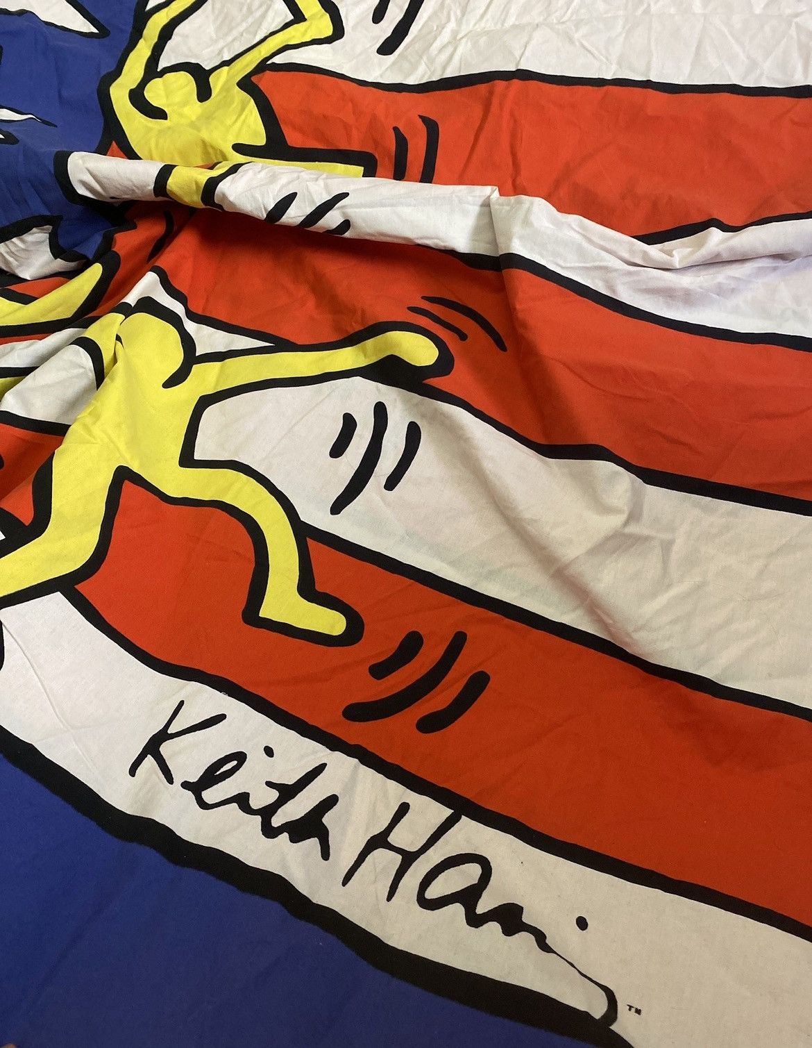 Keith Haring × Playboy × Vintage Vintage 90s Keith Harring x Playboy Art Bed Scheet OG rare Size ONE SIZE - 2 Thumbnail