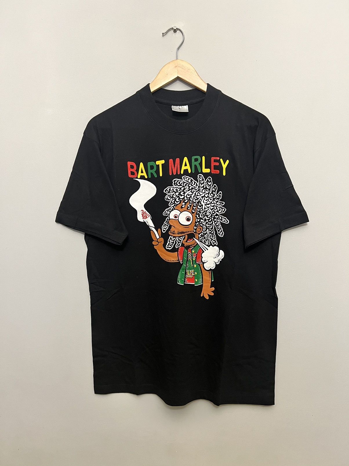 The Simpsons Rare Vintage 90s Humor Bart Marley #420 Weed Drugs Fun Tee Size US L / EU 52-54 / 3 - 1 Thumbnail