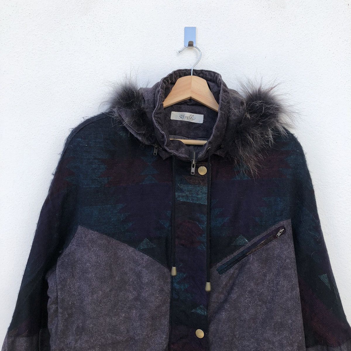 Japanese Brand VIVALDI TRITONE SOFT LEATHER JACKET MUNK FUR HOODIE Size US M / EU 48-50 / 2 - 3 Thumbnail