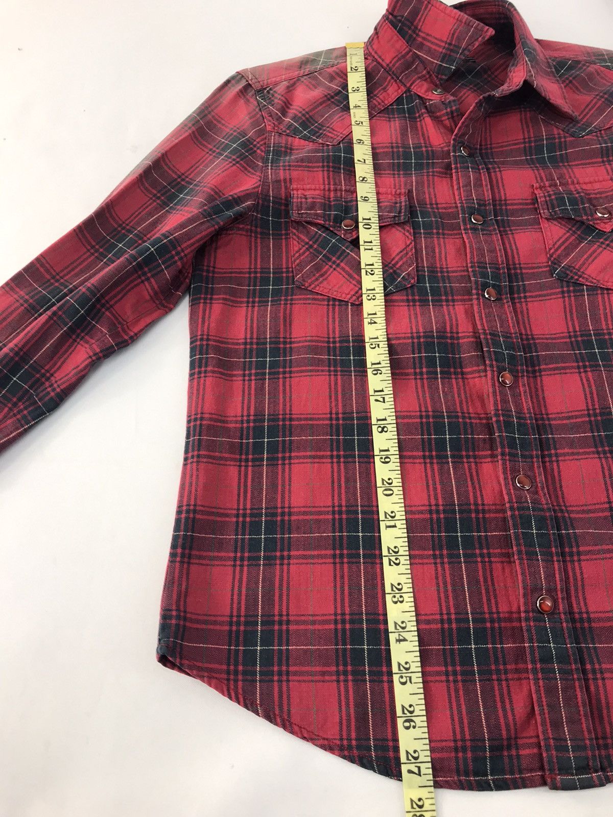 Japanese Brand Vtg Tbj Jeans Plaid Faded Colour Snap Button design Size US M / EU 48-50 / 2 - 13 Thumbnail