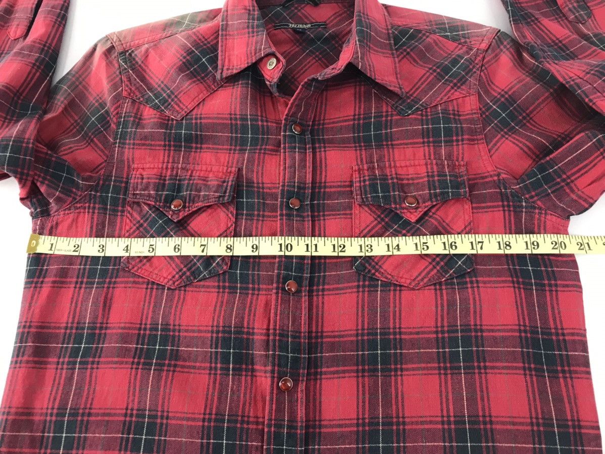 Japanese Brand Vtg Tbj Jeans Plaid Faded Colour Snap Button design Size US M / EU 48-50 / 2 - 12 Thumbnail