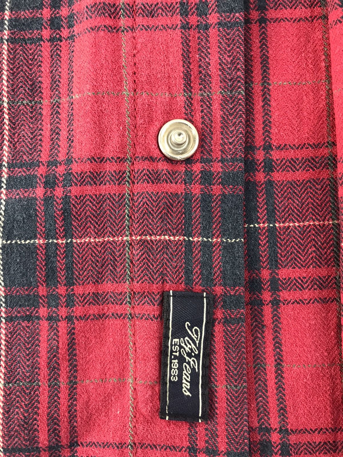 Japanese Brand Vtg Tbj Jeans Plaid Faded Colour Snap Button design Size US M / EU 48-50 / 2 - 7 Thumbnail