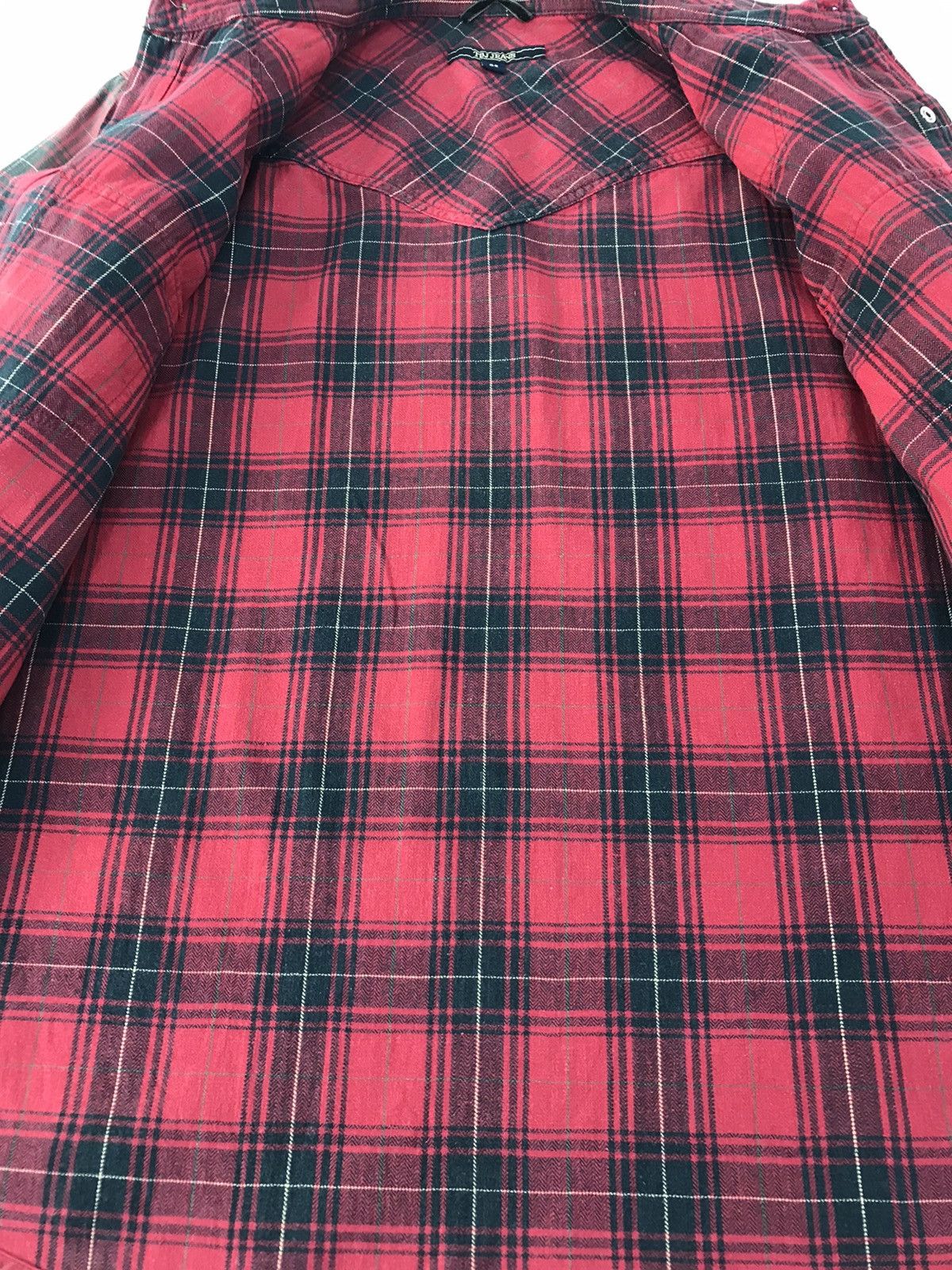 Japanese Brand Vtg Tbj Jeans Plaid Faded Colour Snap Button design Size US M / EU 48-50 / 2 - 8 Thumbnail