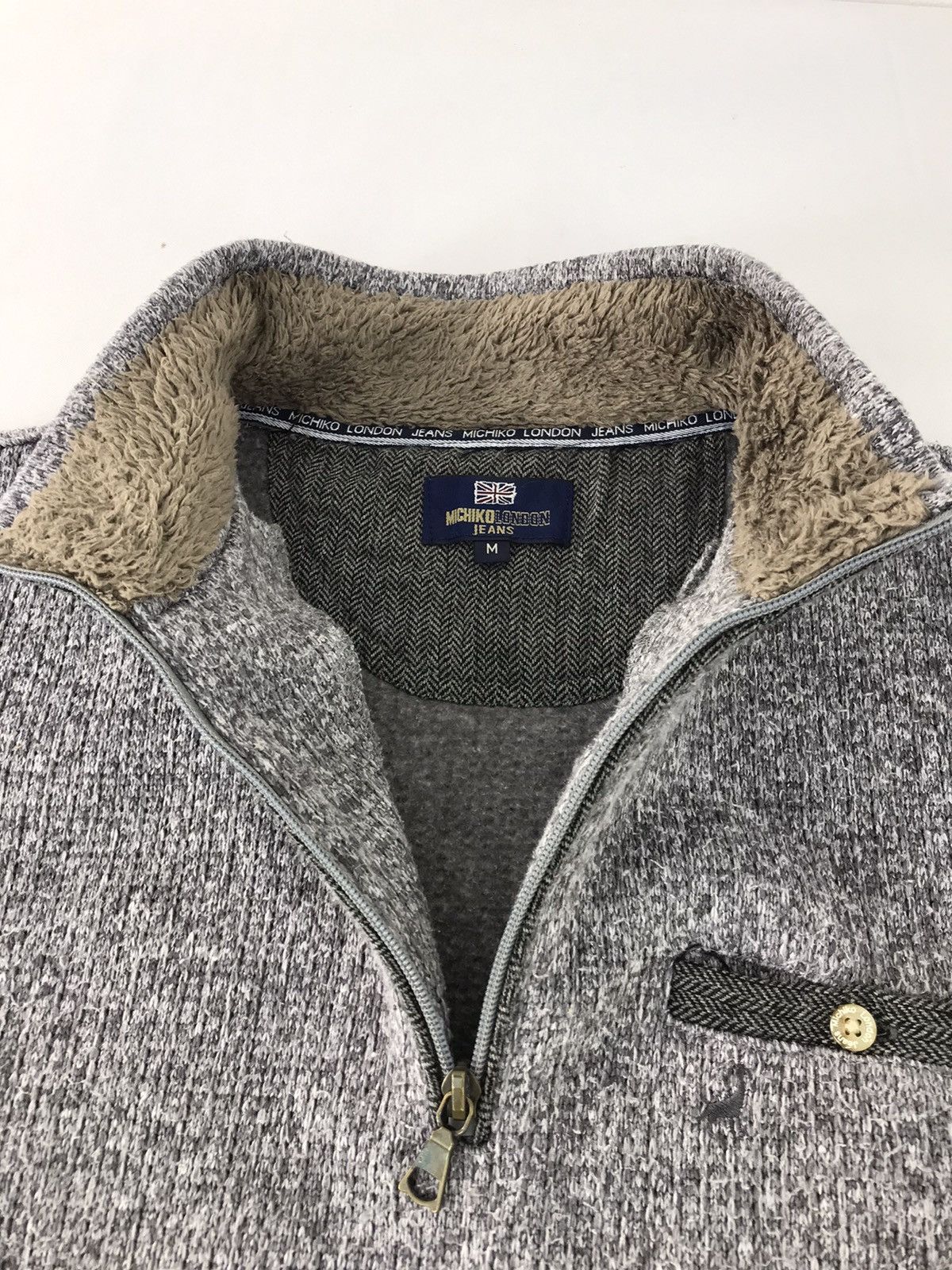 Japanese Brand Vintage Sweatshirt Wool Michiko London Jeans Singgle Pocket Size US M / EU 48-50 / 2 - 6 Thumbnail