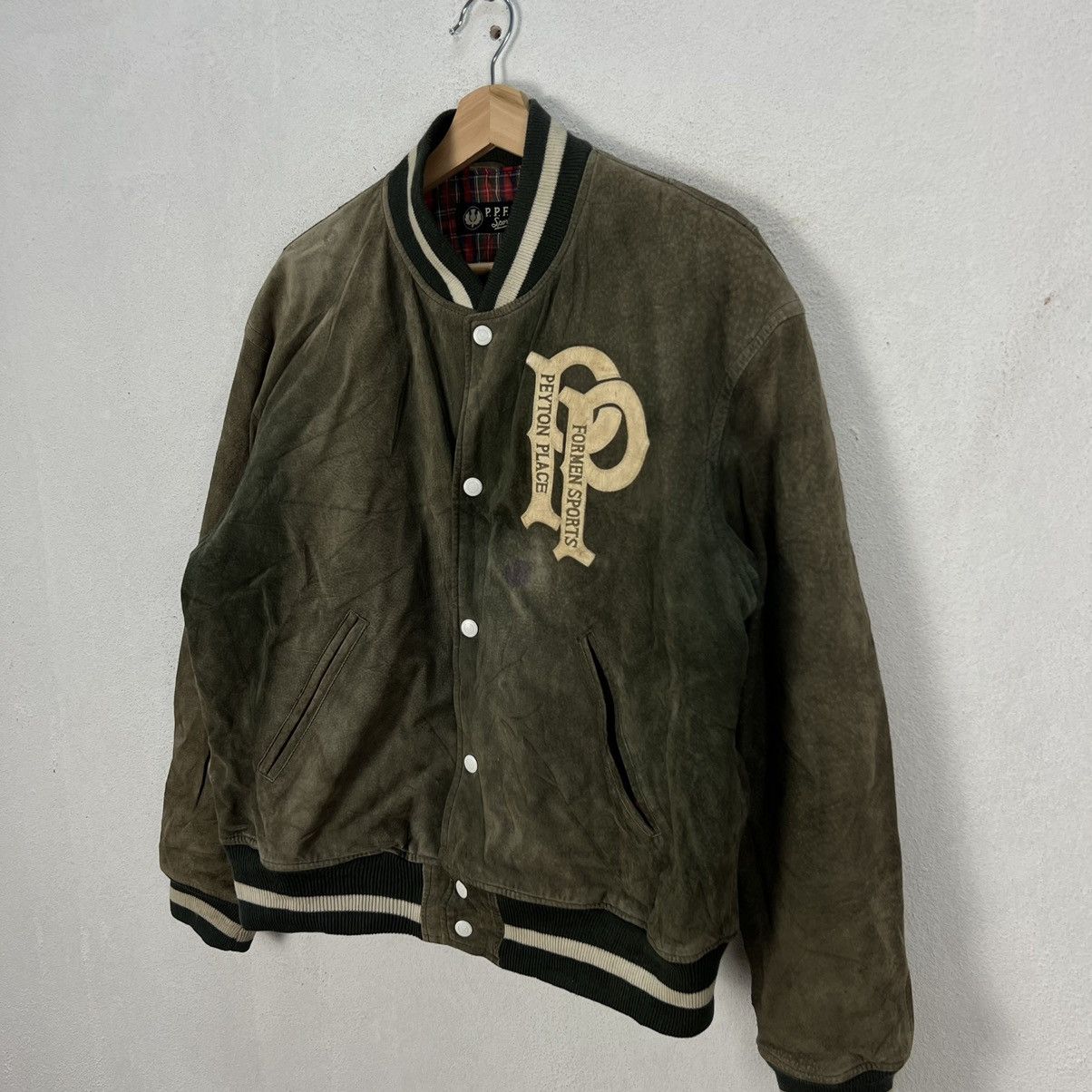 PPFM VINTAGE PPFM VARSITY BOMBER JACKET LEATHER BIG LOGO Size US M / EU 48-50 / 2 - 3 Thumbnail