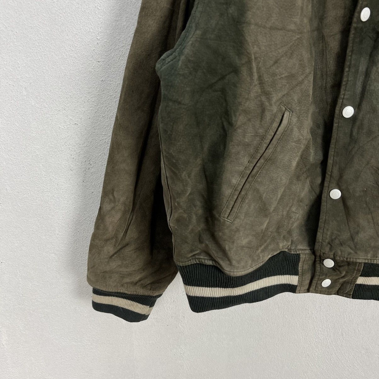 PPFM VINTAGE PPFM VARSITY BOMBER JACKET LEATHER BIG LOGO Size US M / EU 48-50 / 2 - 7 Thumbnail