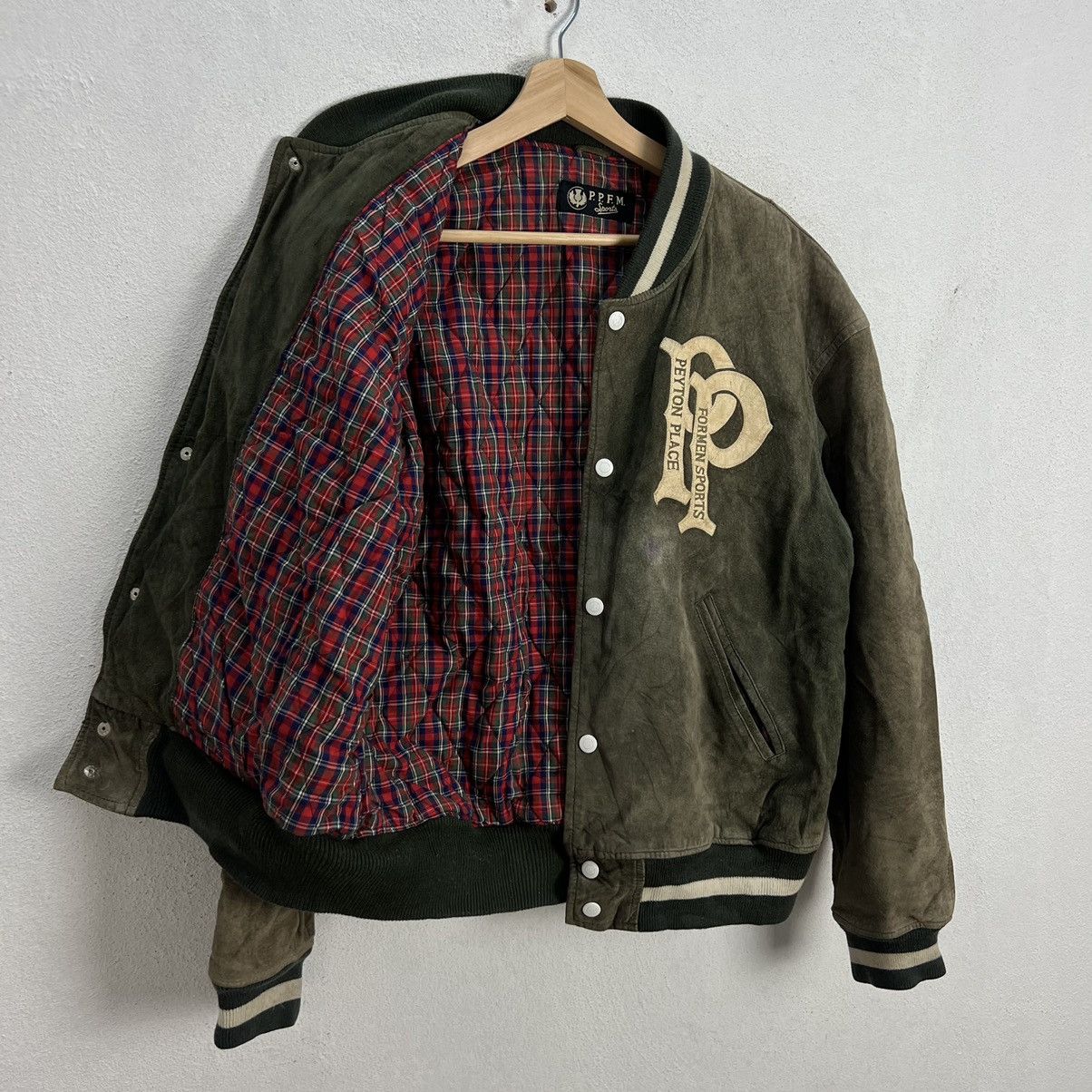 PPFM VINTAGE PPFM VARSITY BOMBER JACKET LEATHER BIG LOGO Size US M / EU 48-50 / 2 - 14 Thumbnail