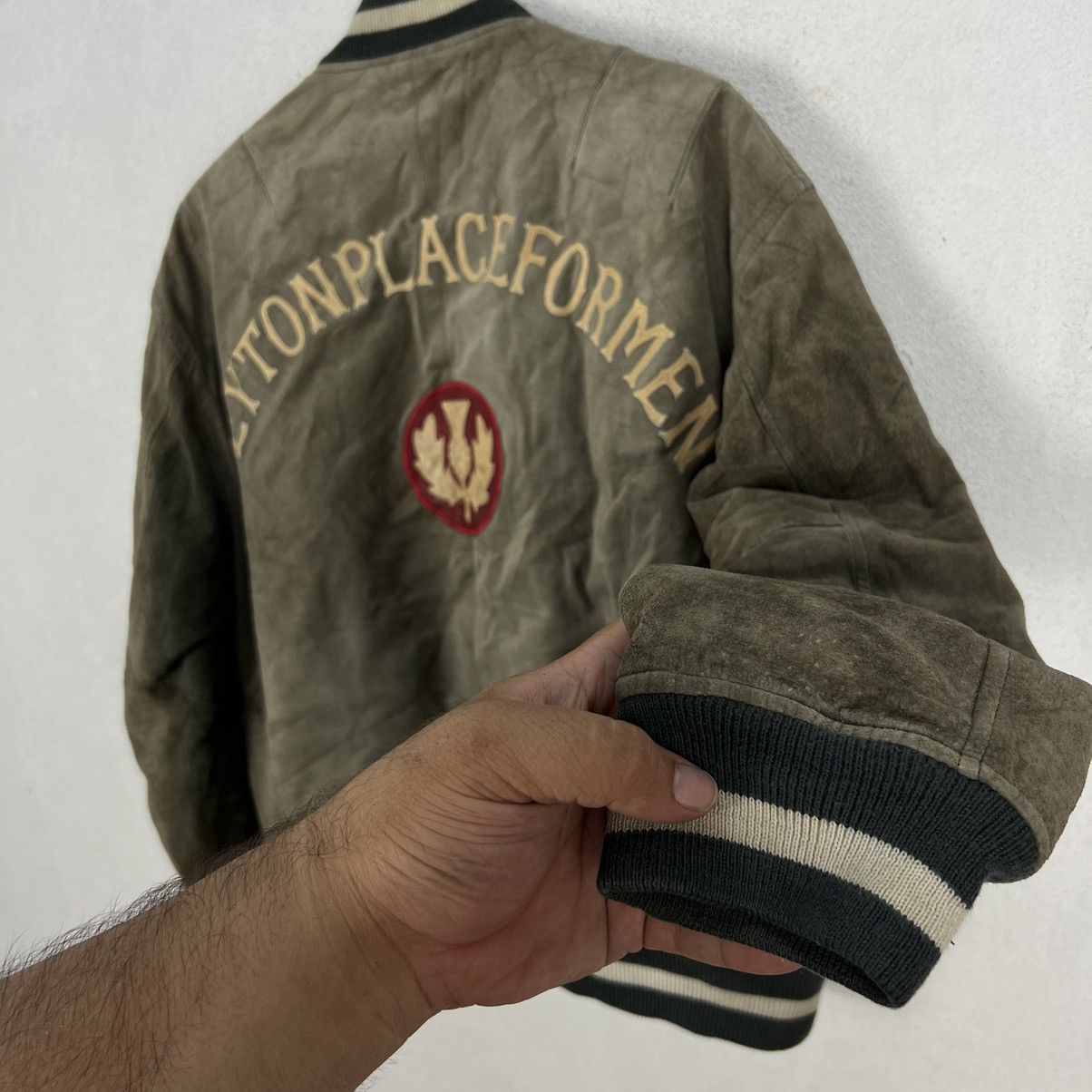 PPFM VINTAGE PPFM VARSITY BOMBER JACKET LEATHER BIG LOGO Size US M / EU 48-50 / 2 - 12 Thumbnail
