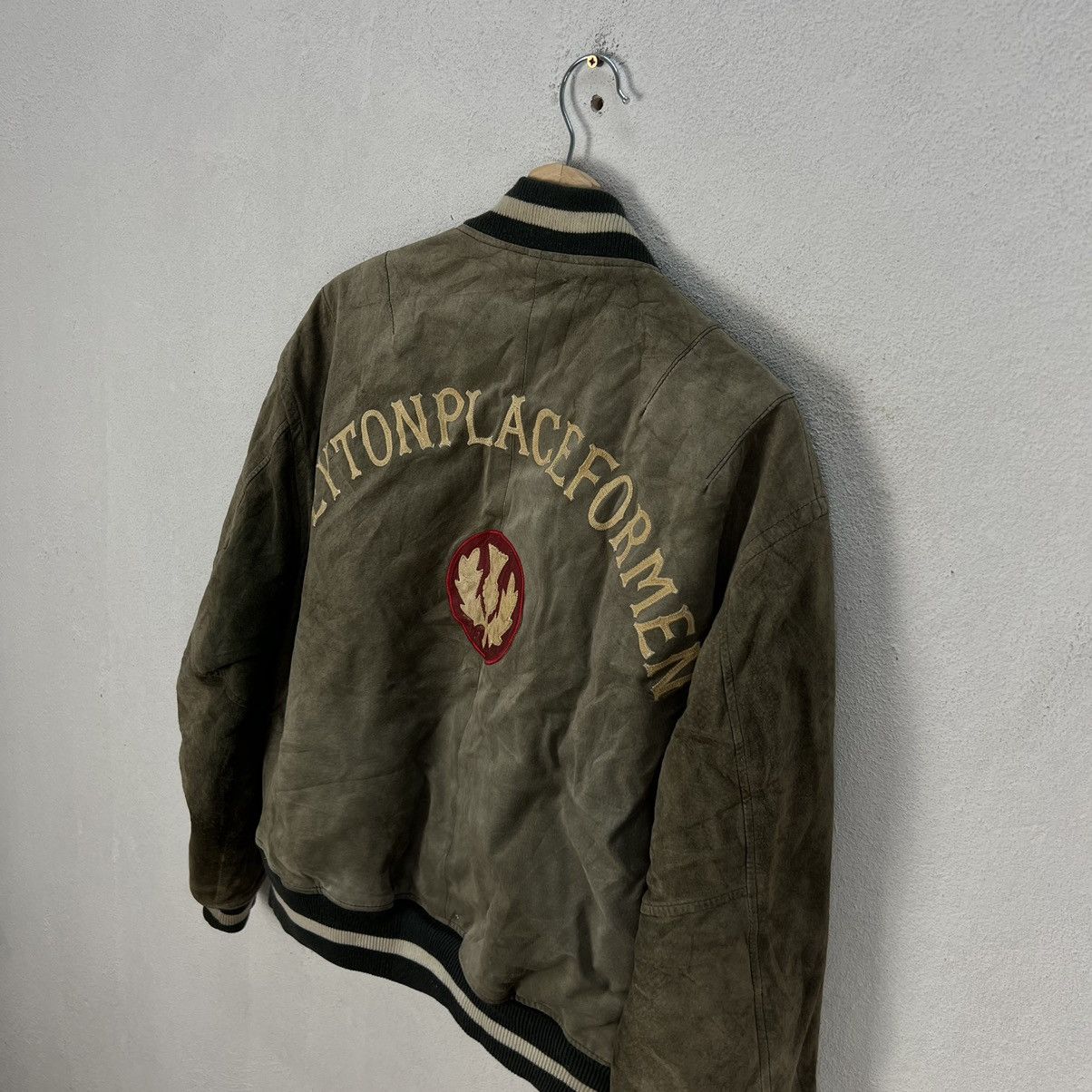 PPFM VINTAGE PPFM VARSITY BOMBER JACKET LEATHER BIG LOGO Size US M / EU 48-50 / 2 - 11 Thumbnail