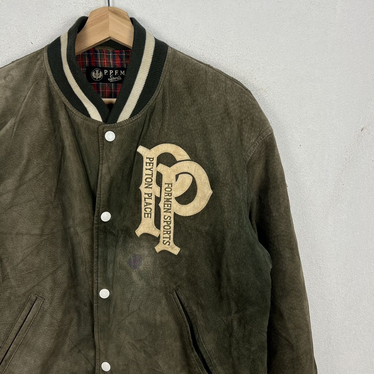 PPFM VINTAGE PPFM VARSITY BOMBER JACKET LEATHER BIG LOGO Size US M / EU 48-50 / 2 - 5 Thumbnail