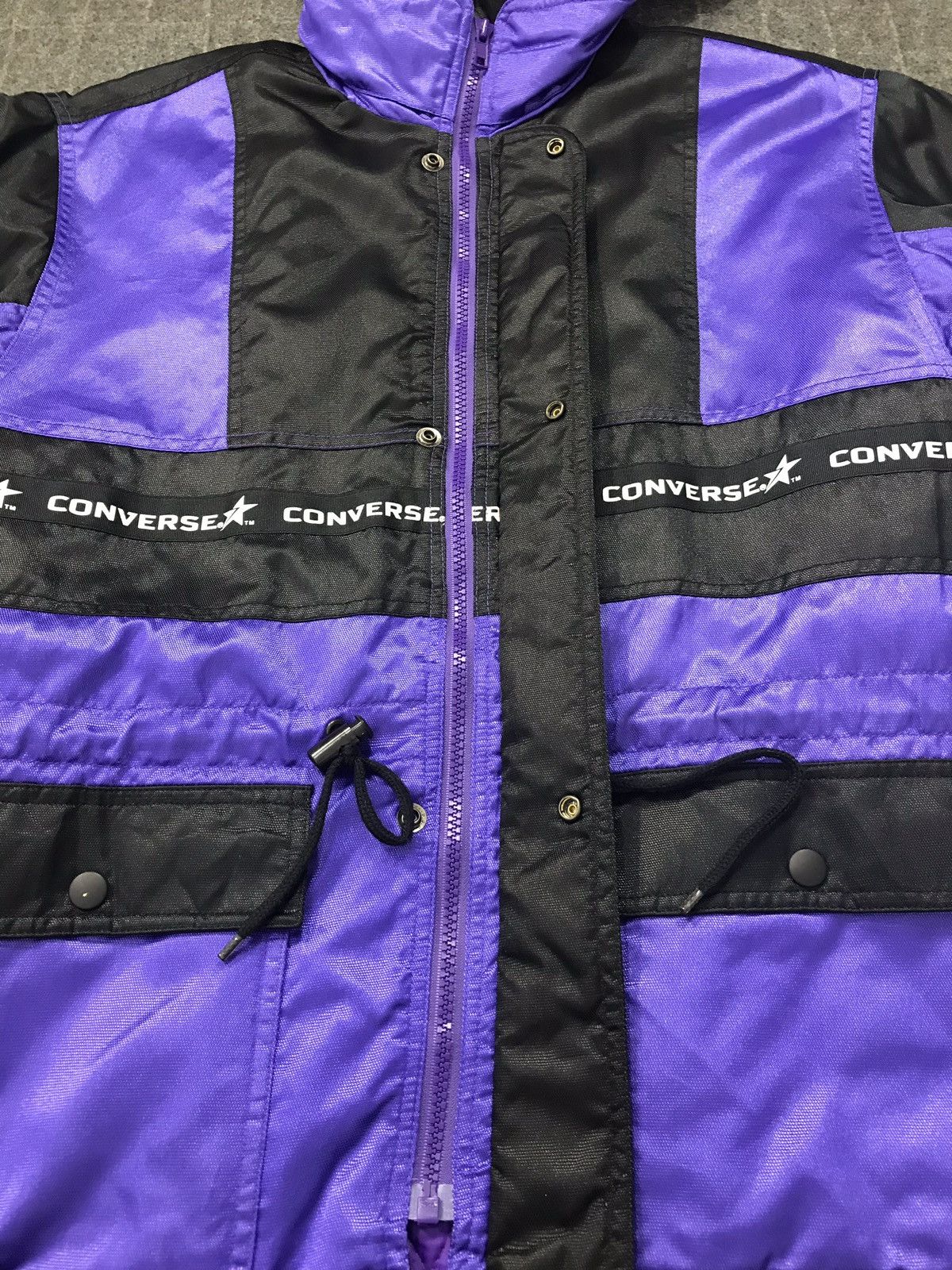 Converse × Japanese Brand Vintage Converse Double Pockets Winter Wear Jacket Hoodie Size US M / EU 48-50 / 2 - 6 Thumbnail