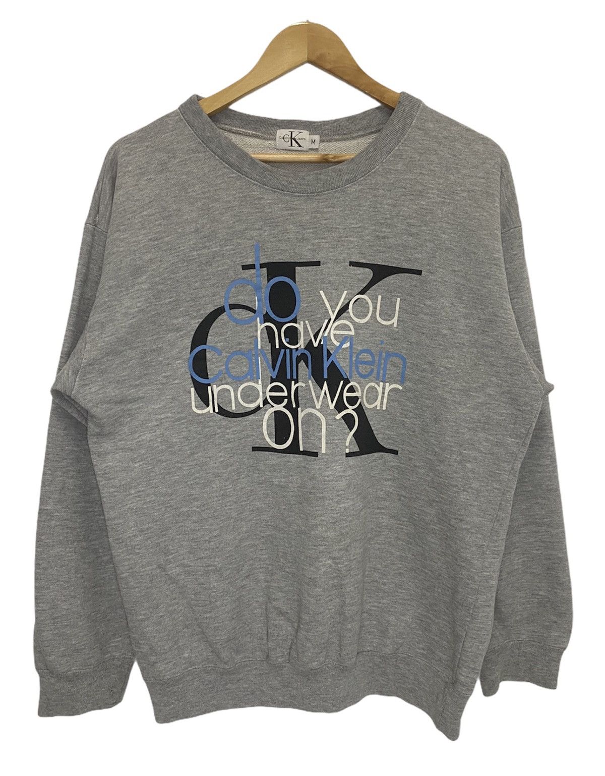 Calvin Klein × Calvin Klein 205W39NYC × Vintage Calvin Klein Big Logo Sweatshirt Size US M / EU 48-50 / 2 - 1 Thumbnail