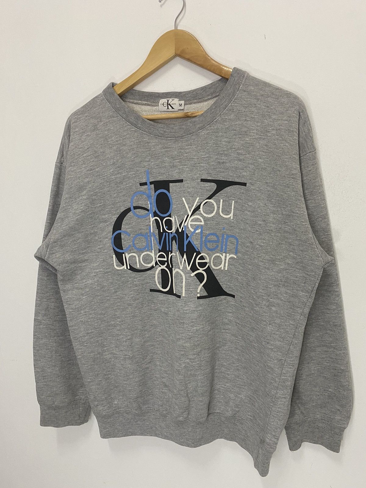 Calvin Klein × Calvin Klein 205W39NYC × Vintage Calvin Klein Big Logo Sweatshirt Size US M / EU 48-50 / 2 - 4 Thumbnail