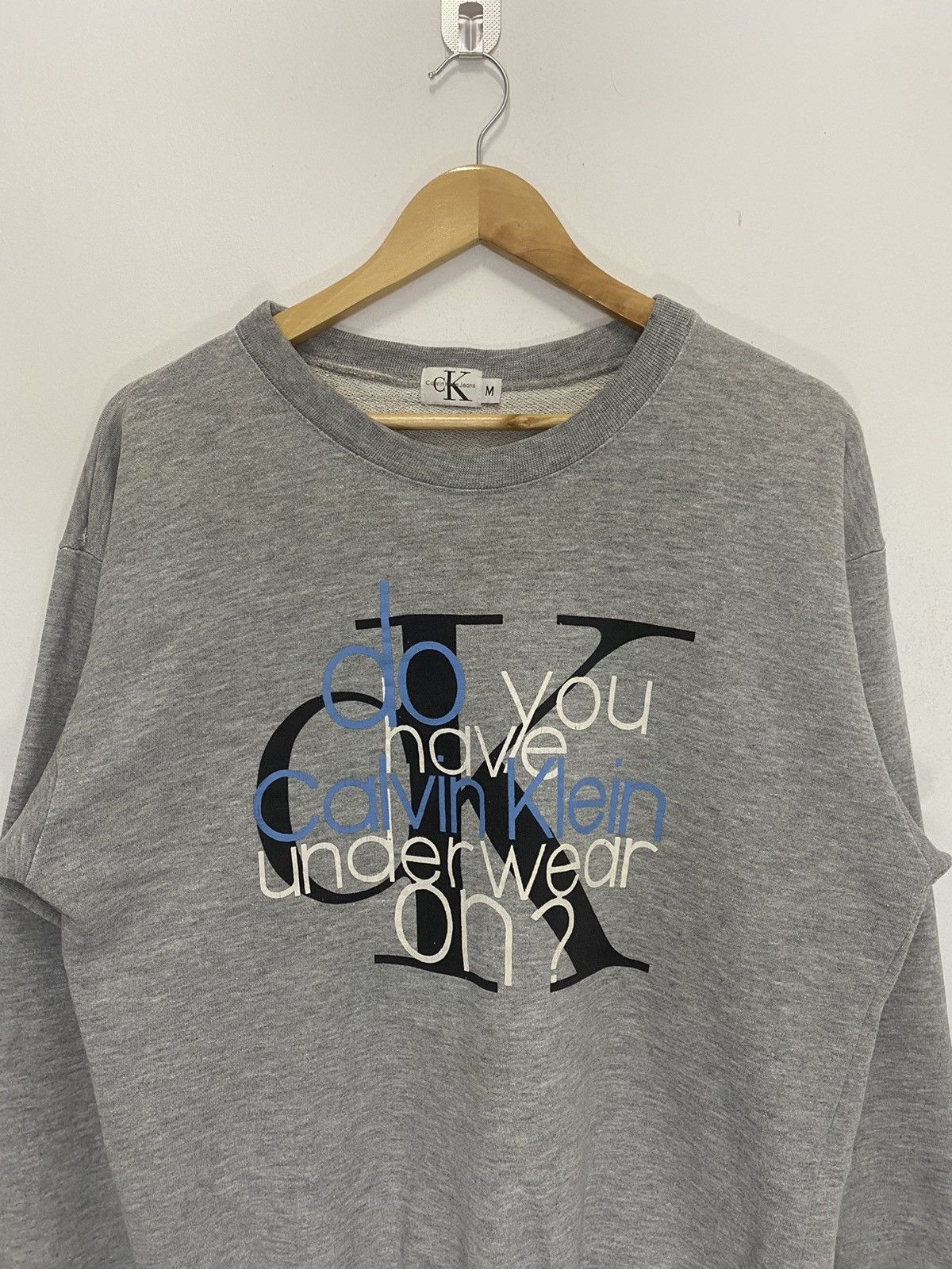 Calvin Klein × Calvin Klein 205W39NYC × Vintage Calvin Klein Big Logo Sweatshirt Size US M / EU 48-50 / 2 - 5 Thumbnail