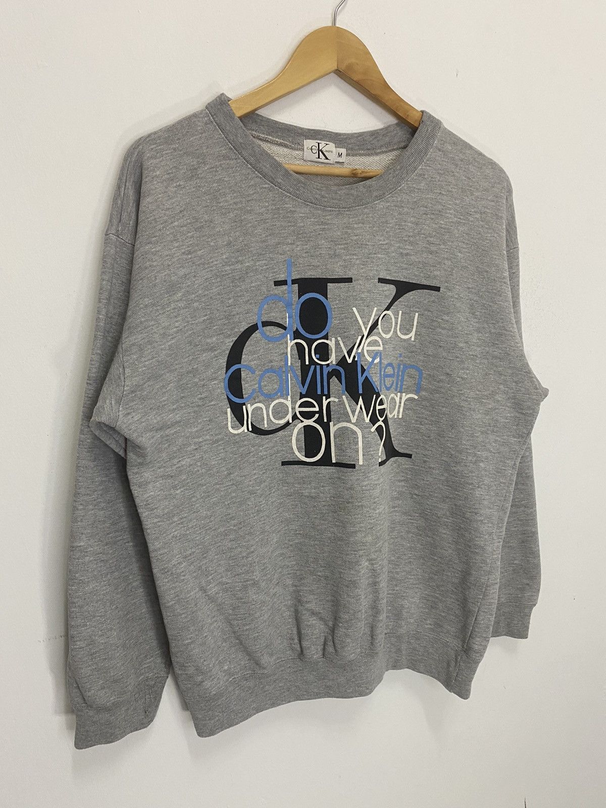 Calvin Klein × Calvin Klein 205W39NYC × Vintage Calvin Klein Big Logo Sweatshirt Size US M / EU 48-50 / 2 - 3 Thumbnail